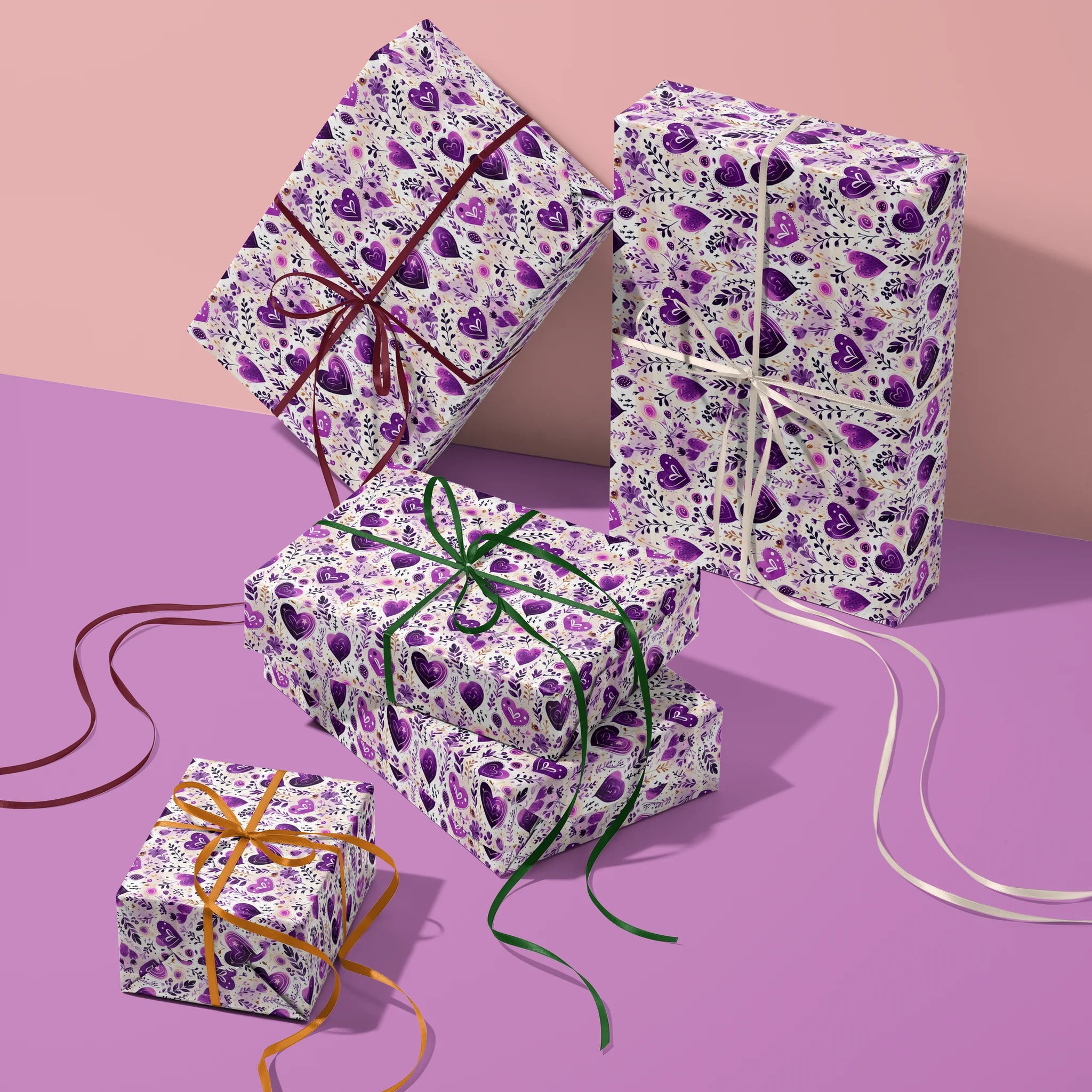 Hearts Everywhere Gift Wrapping Paper