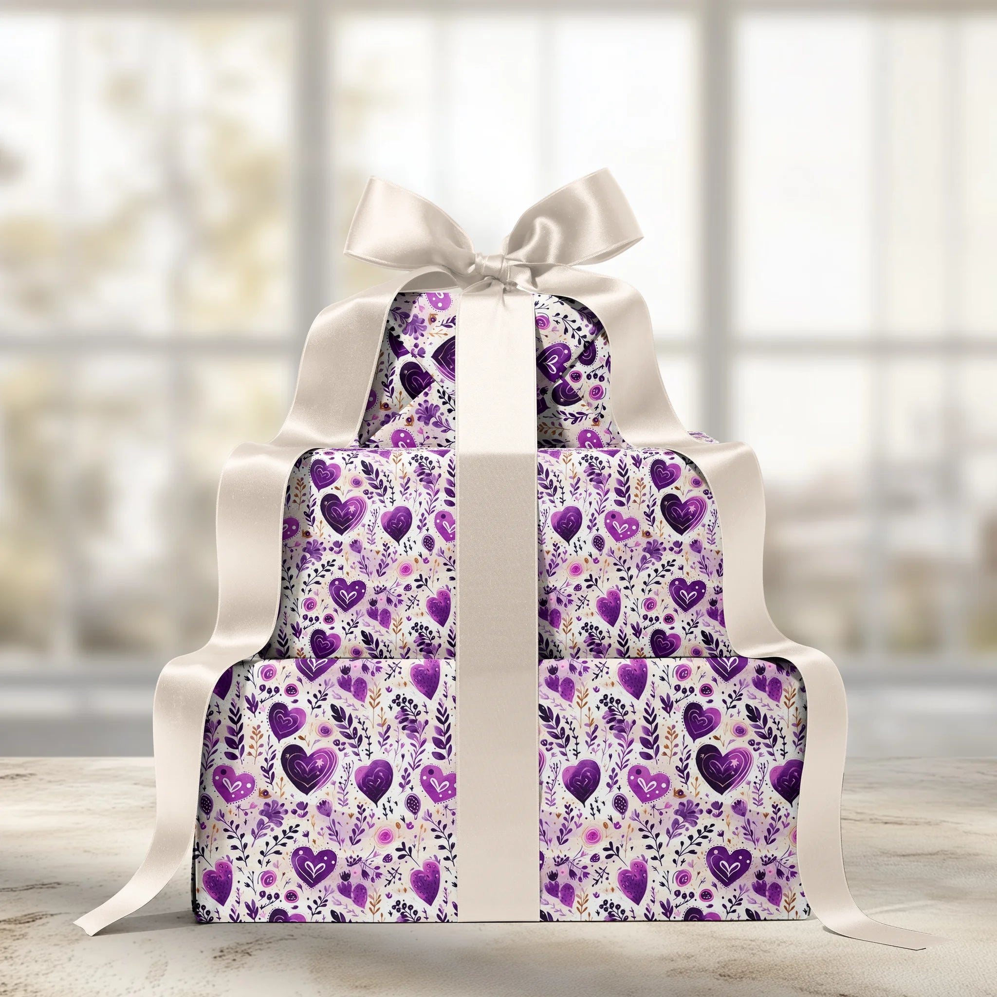 Hearts Everywhere Gift Wrapping Paper