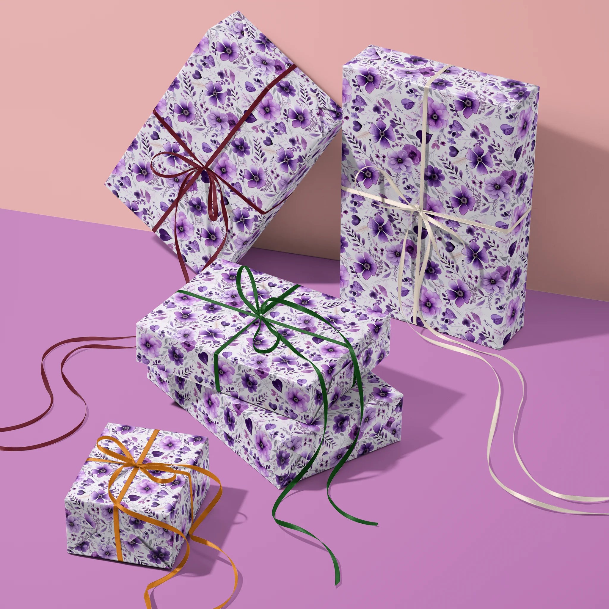 Pretty Flower Party Gift Wrapping Paper