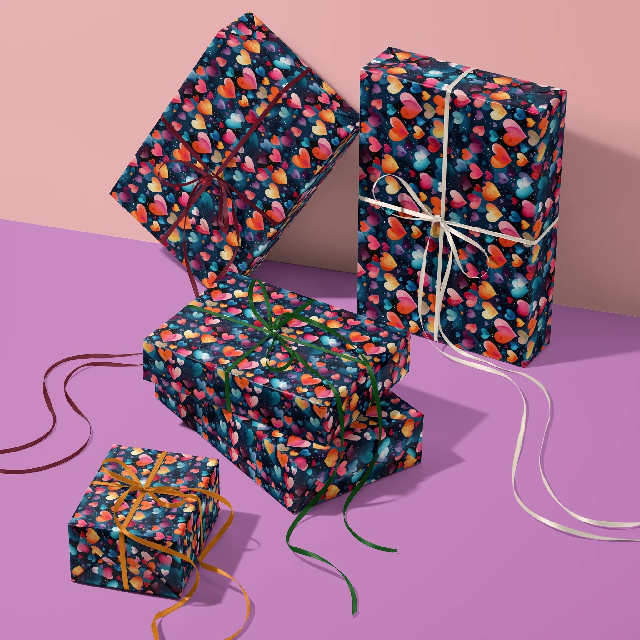 Rainbow Love Attack Gift Wrapping Paper