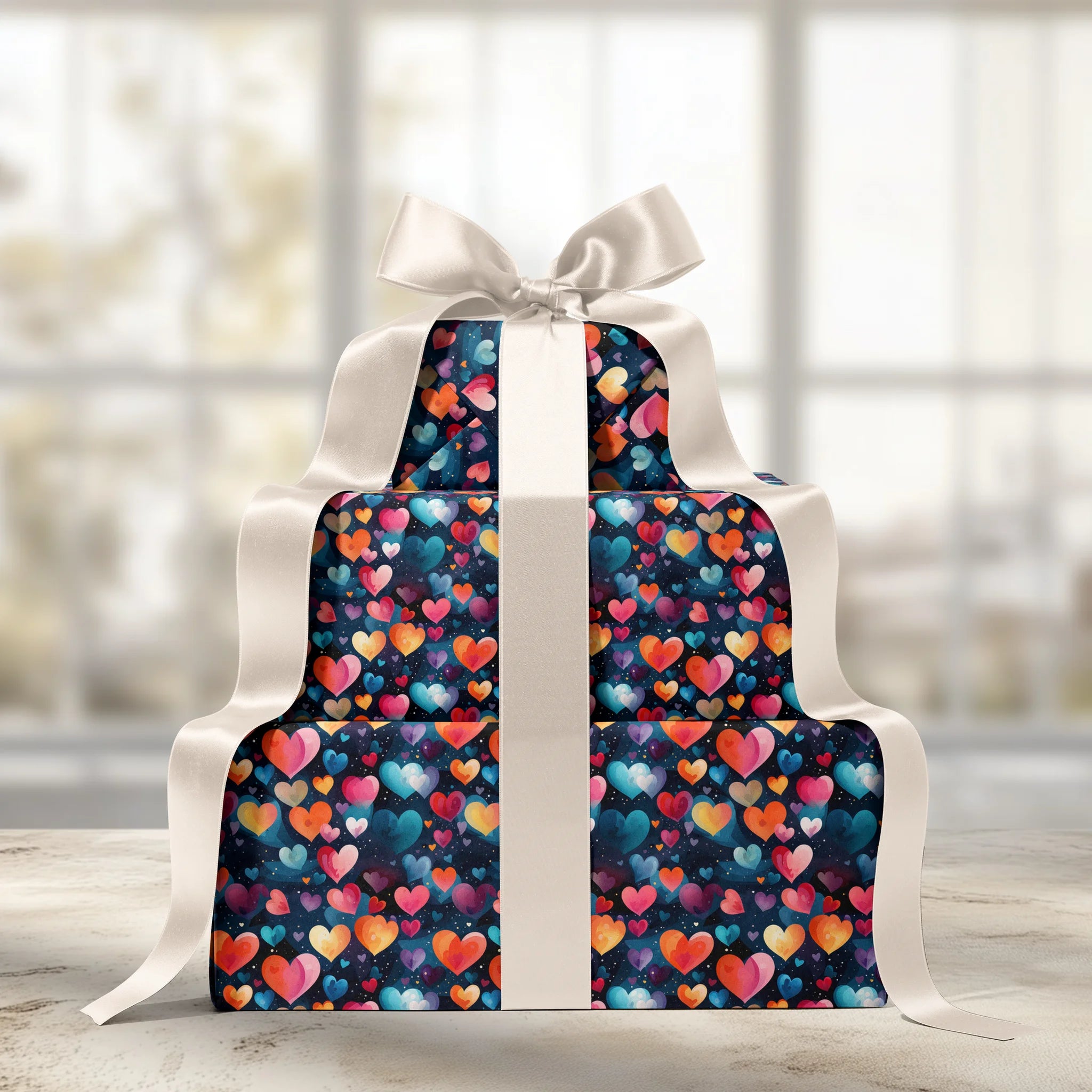 Rainbow Love Attack Gift Wrapping Paper