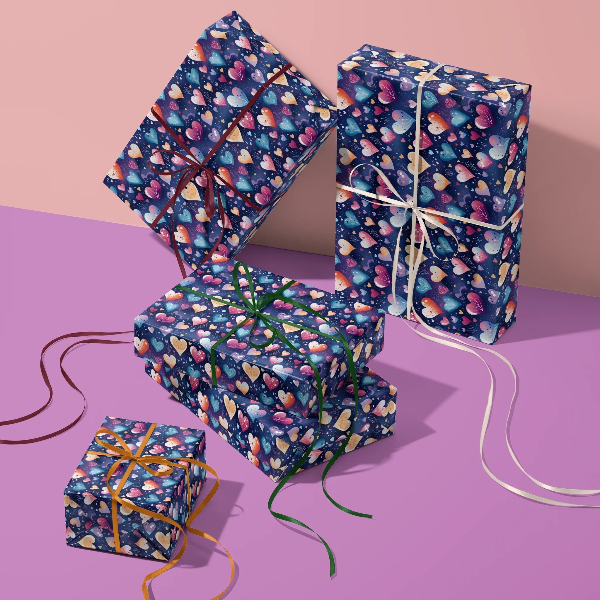 Love Is Cosmic Gift Wrapping Paper