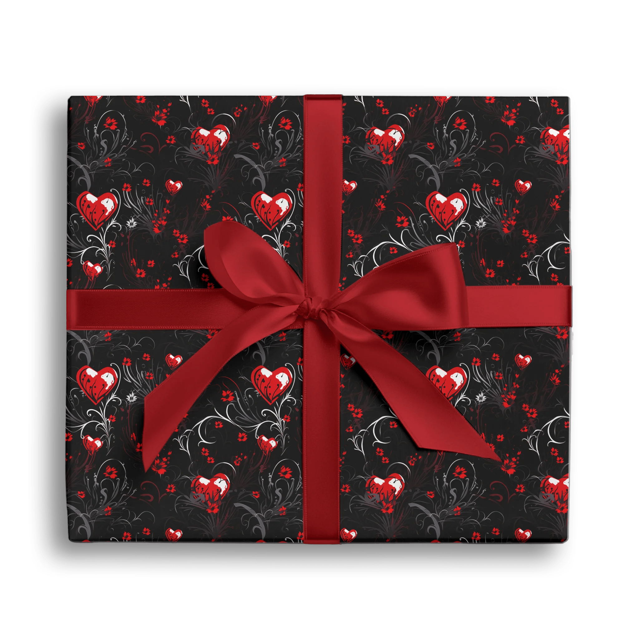 Red Flowers Pop Gift Wrapping Paper