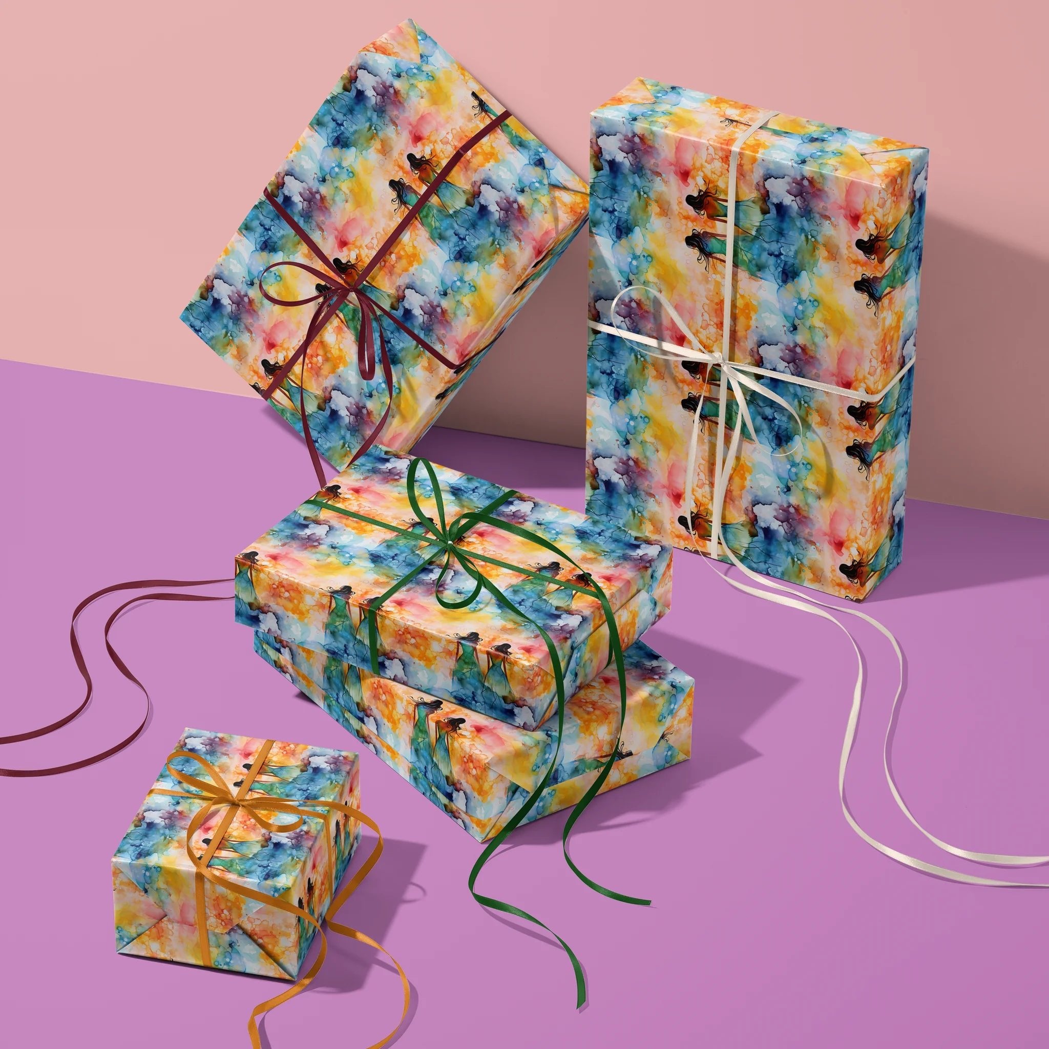 Rainbow Dream Girls Gift Wrapping Paper
