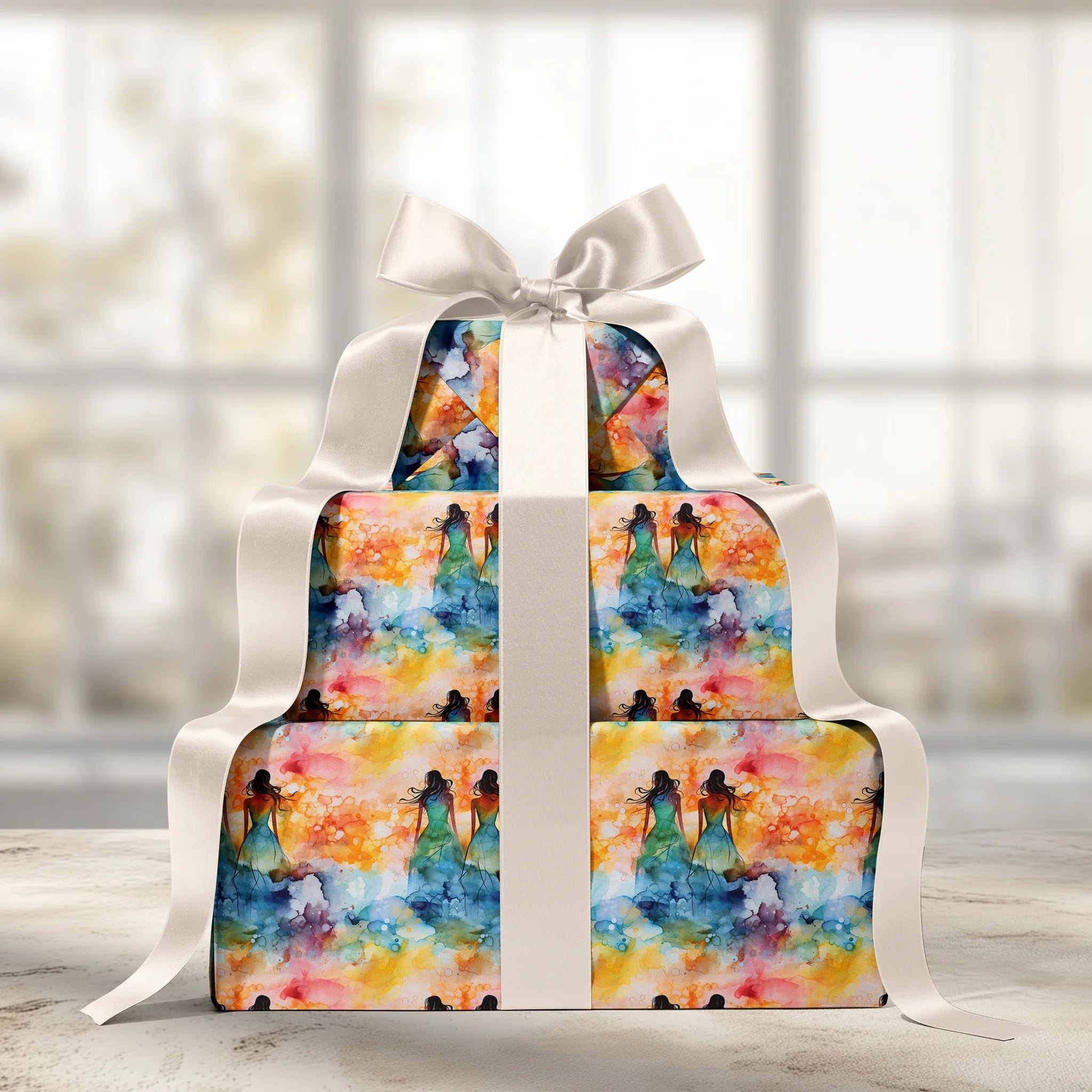 Rainbow Dream Girls Gift Wrapping Paper