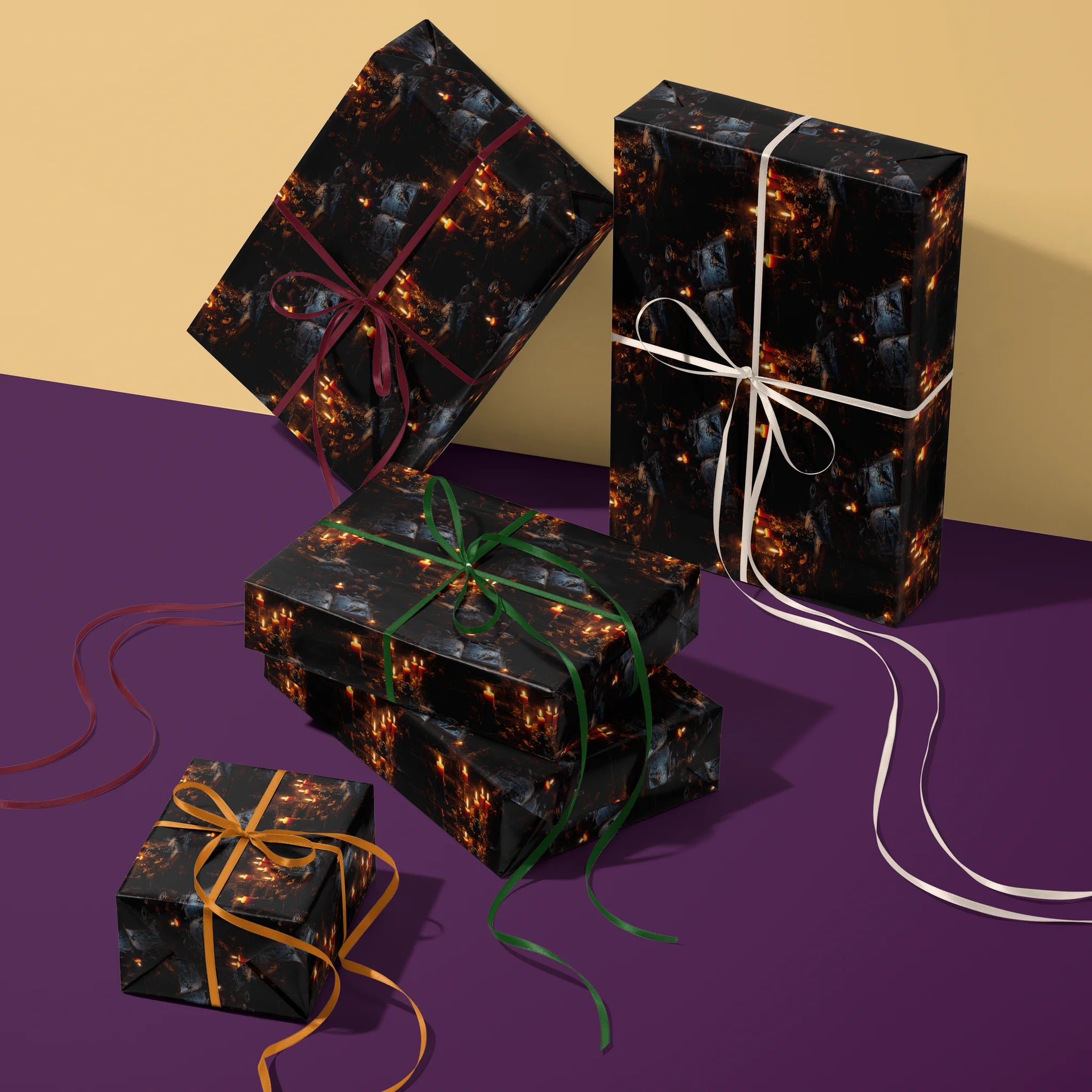 Candlelit Mystery Gift Wrapping Paper