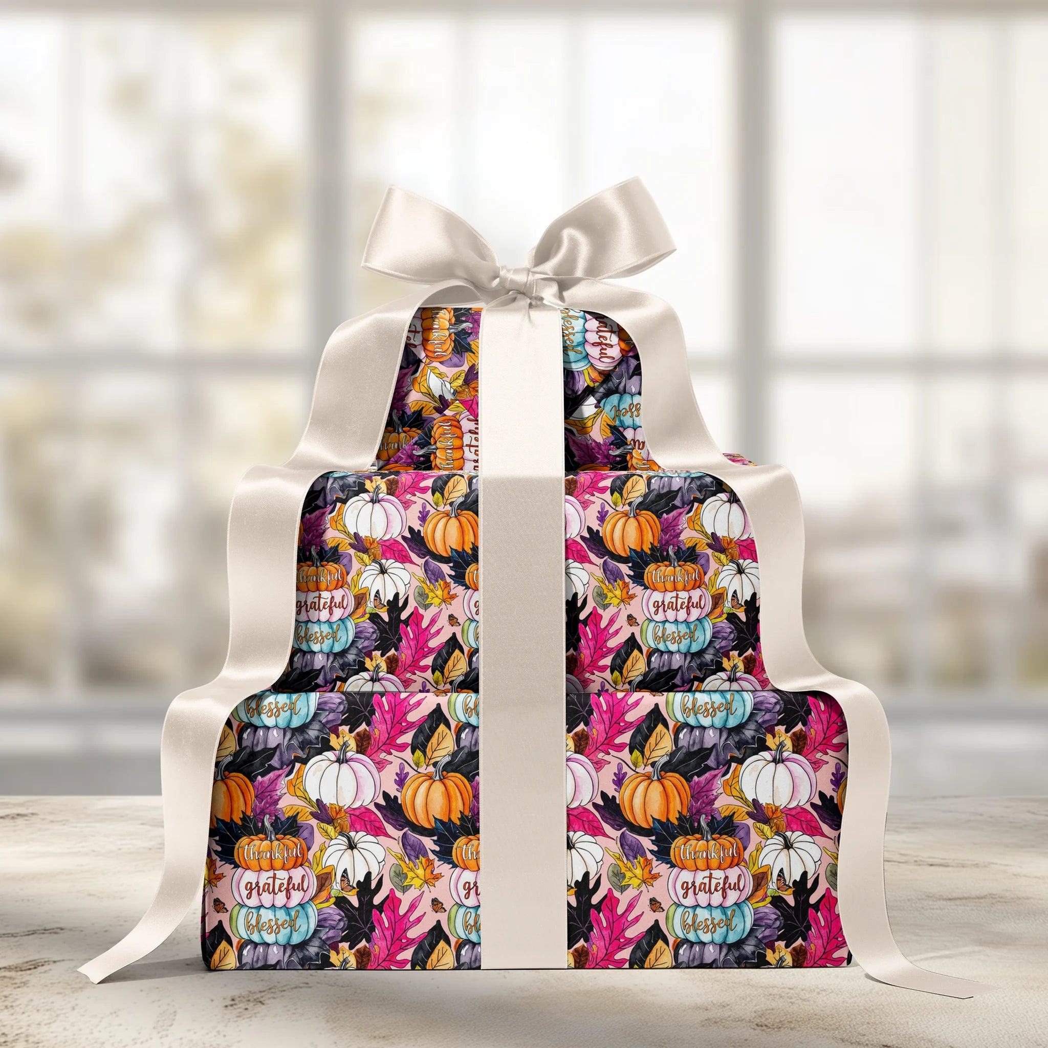 Patchwork Thanks Gift Wrapping Paper