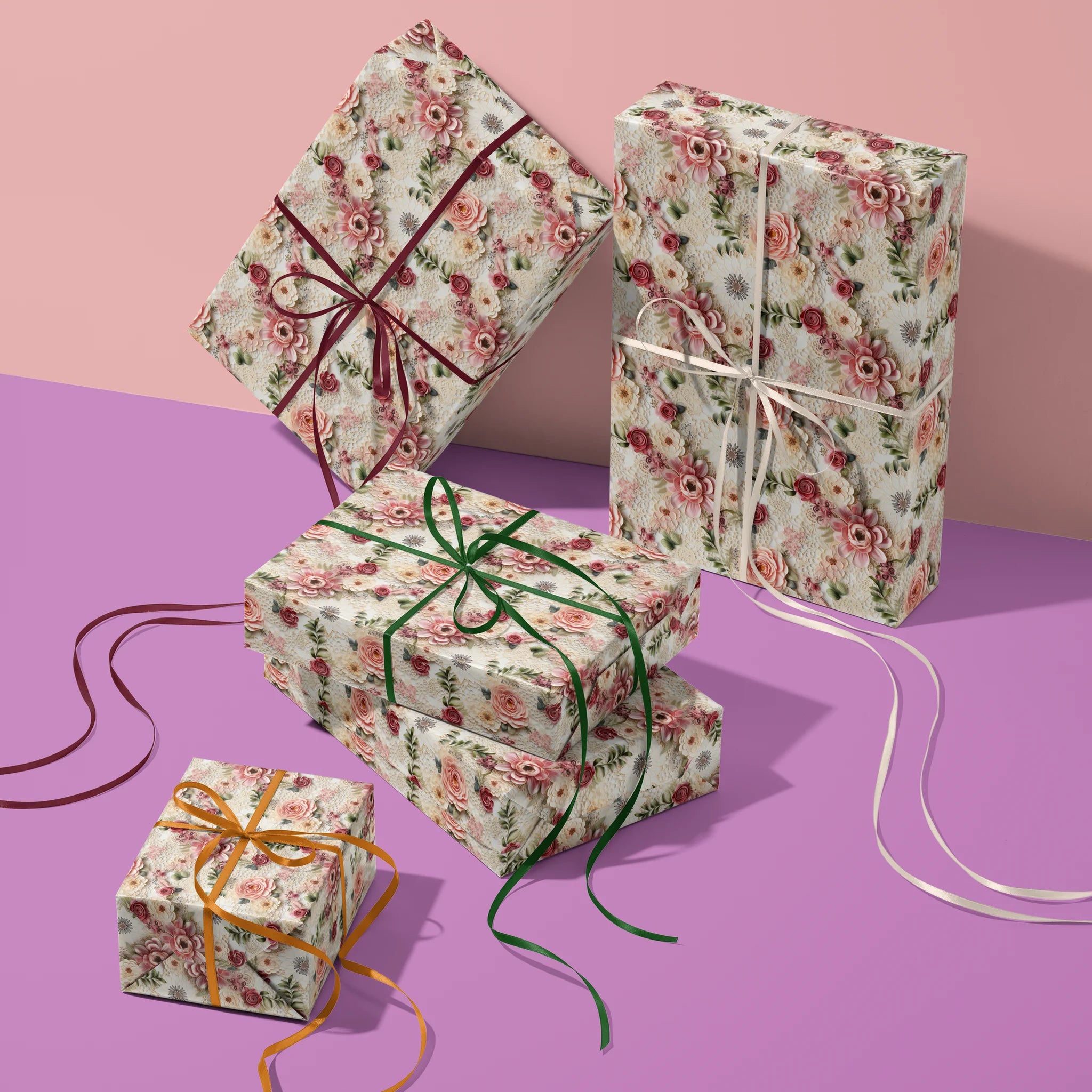 Lace And Love Gift Wrapping Paper