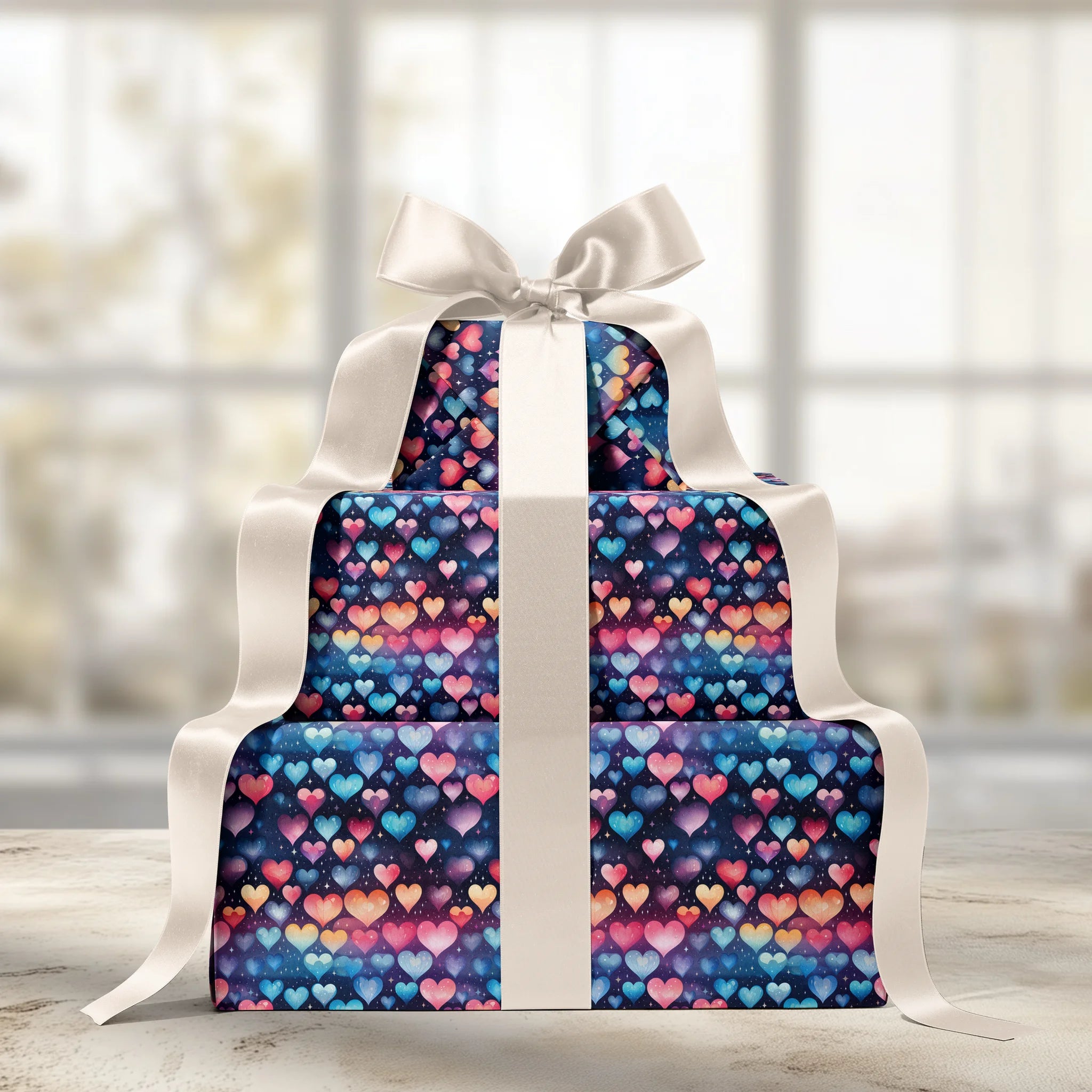 Night Sky Romance Gift Wrapping Paper