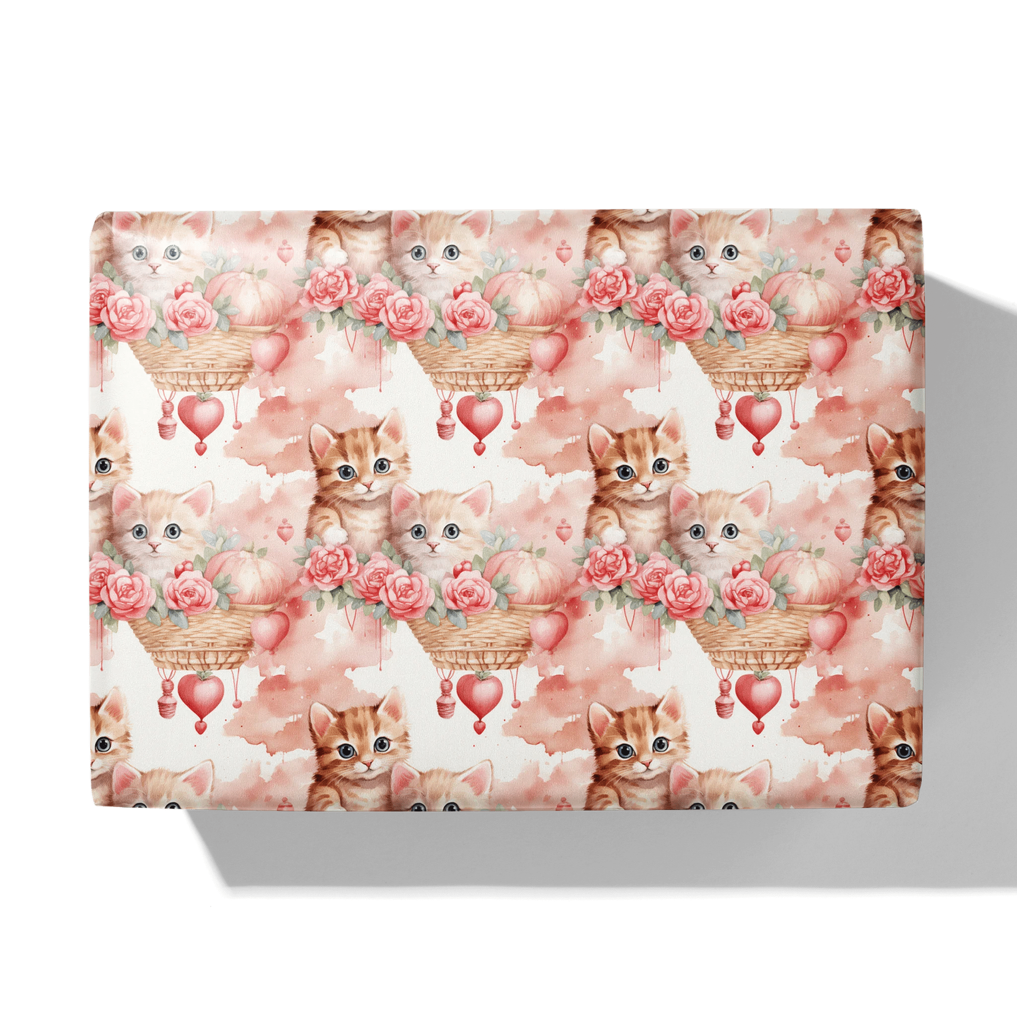Purr-Fect Roses Gift Wrapping Paper