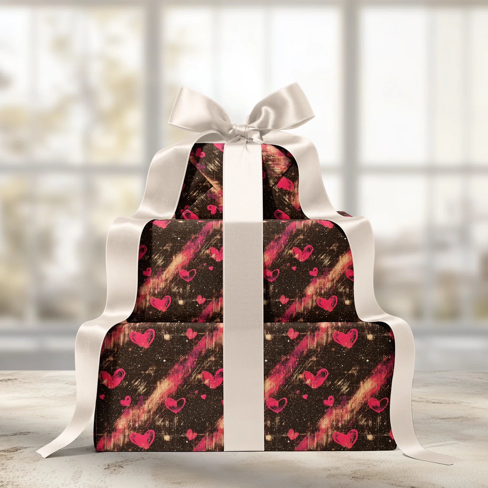 Hearts In Heaven Gift Wrapping Paper