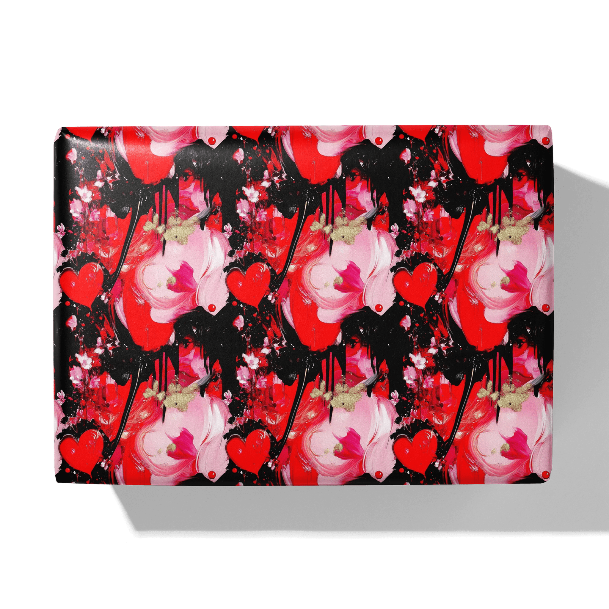 Red And Crazy Gift Wrapping Paper