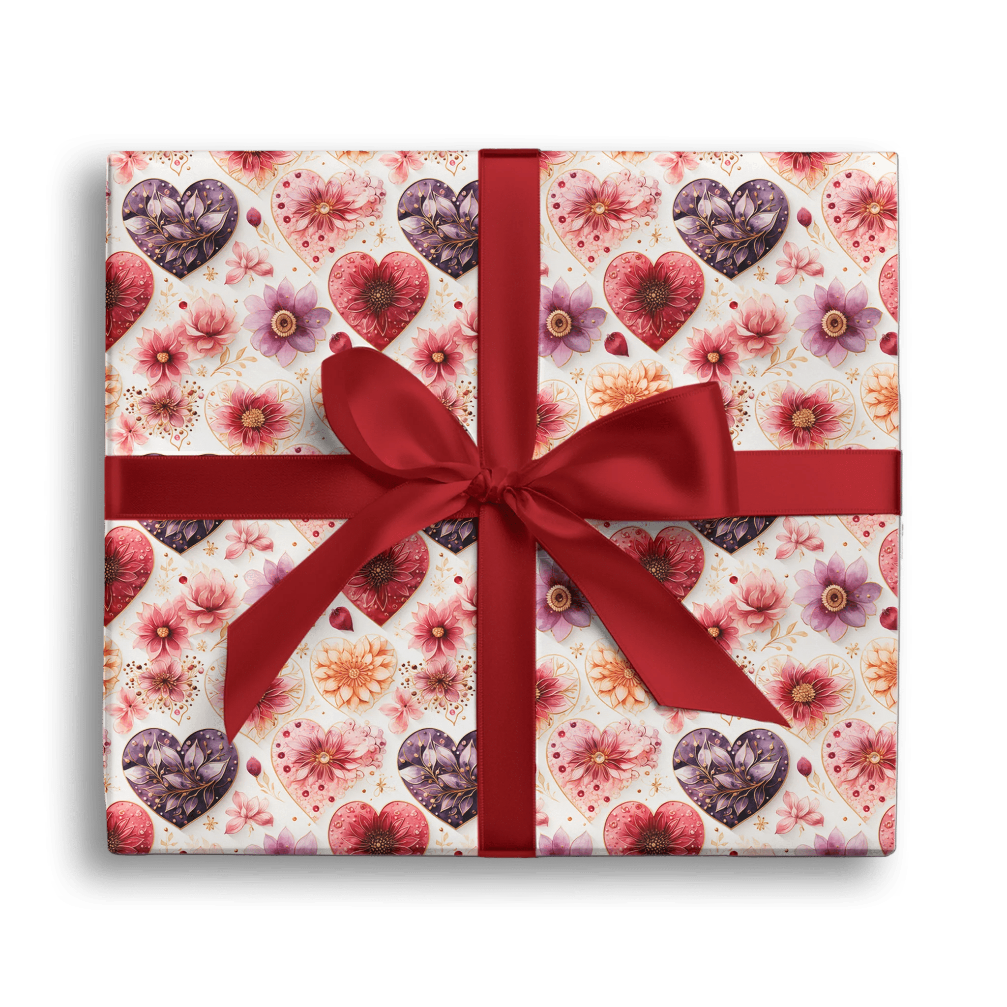 Heartfelt Elegance Gift Wrapping Paper