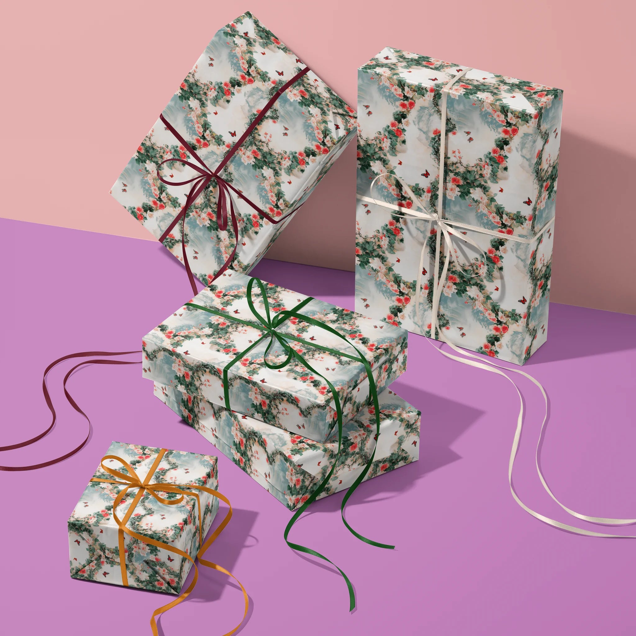 Love’s Garden Flight Gift Wrapping Paper