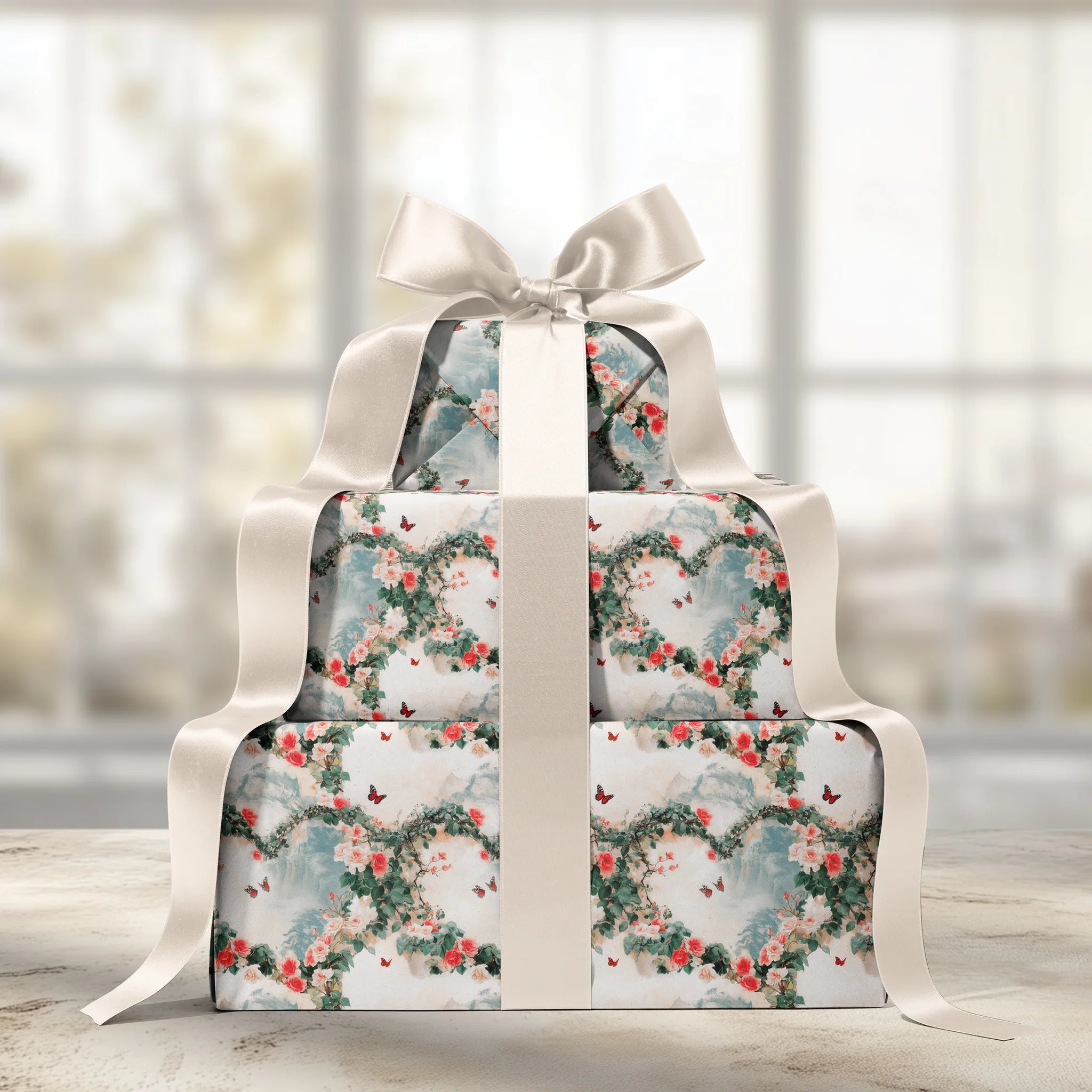 Love’s Garden Flight Gift Wrapping Paper