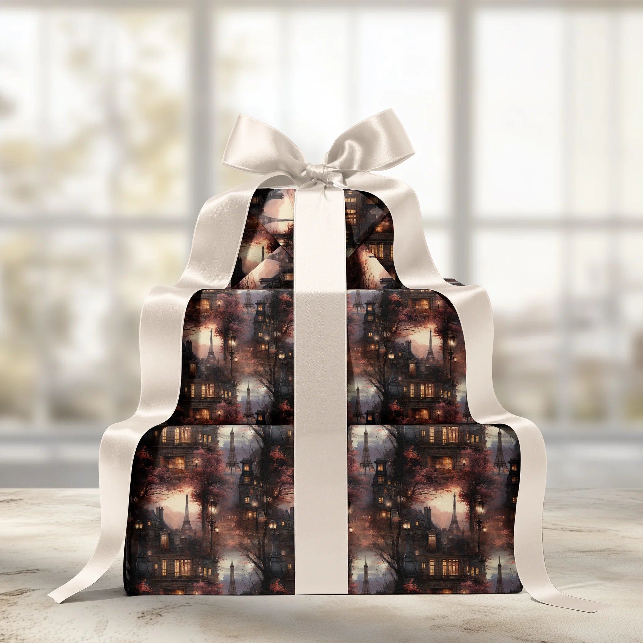 Eiffel Glow Gift Wrapping Paper