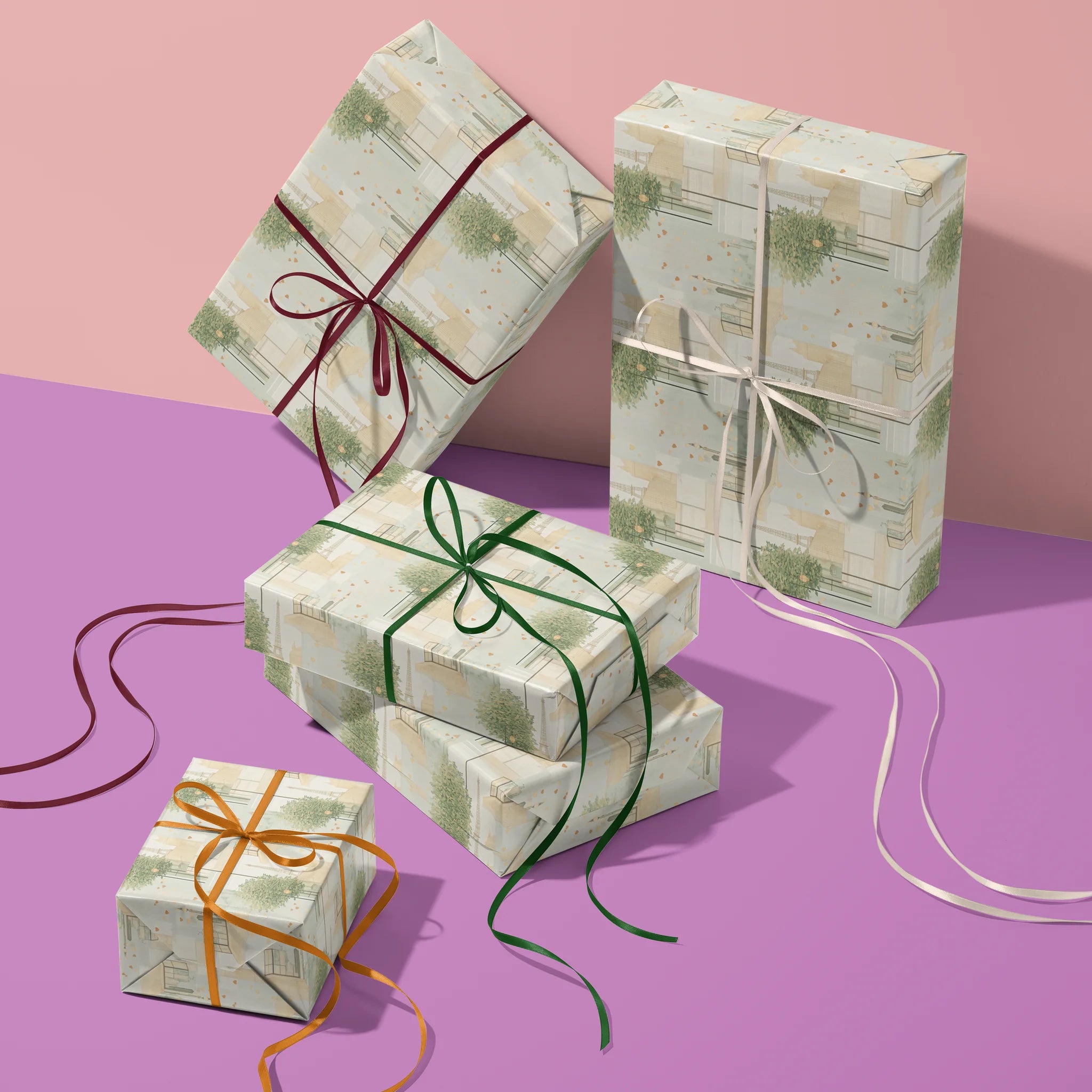L’Amour En Lumière Gift Wrapping Paper