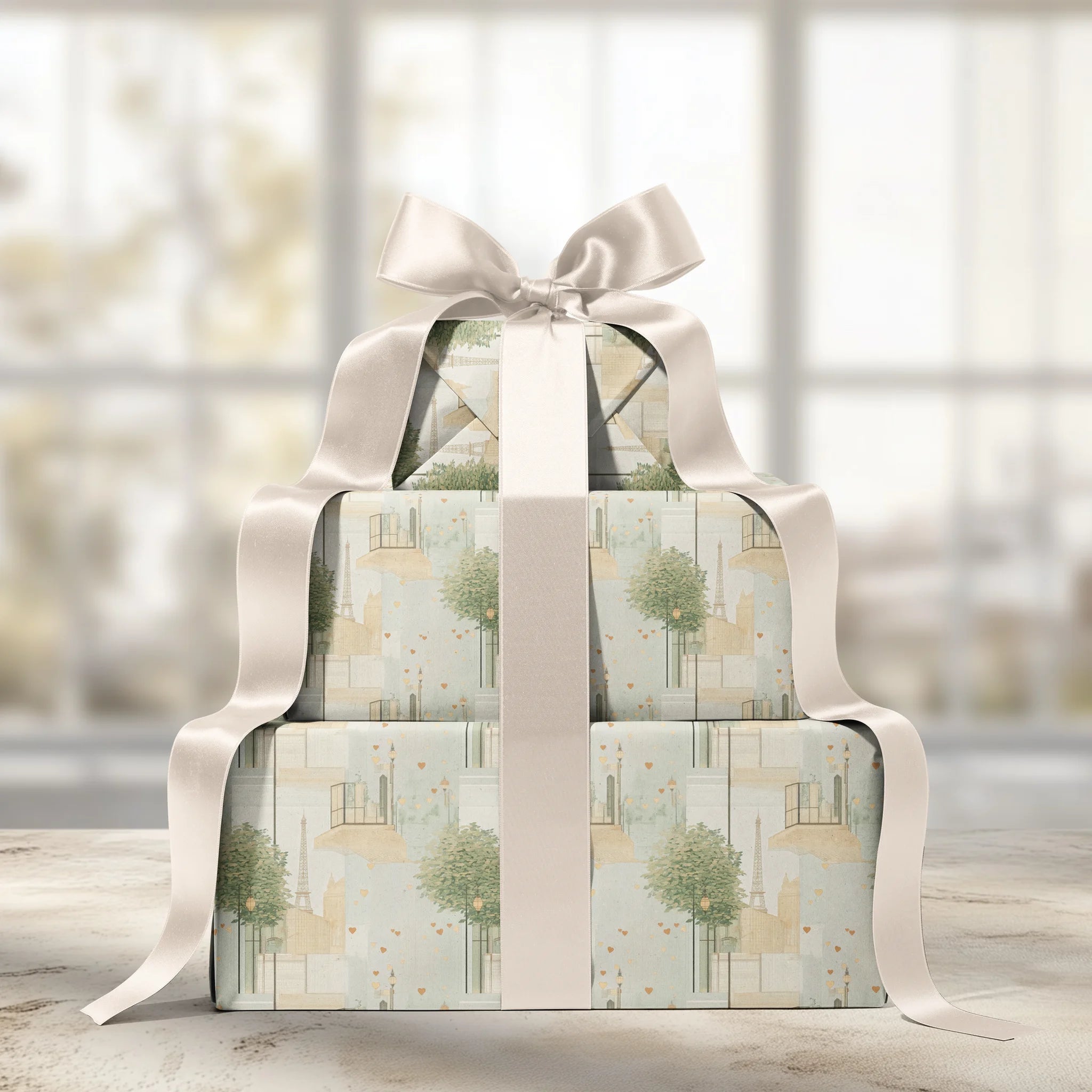 L’Amour En Lumière Gift Wrapping Paper