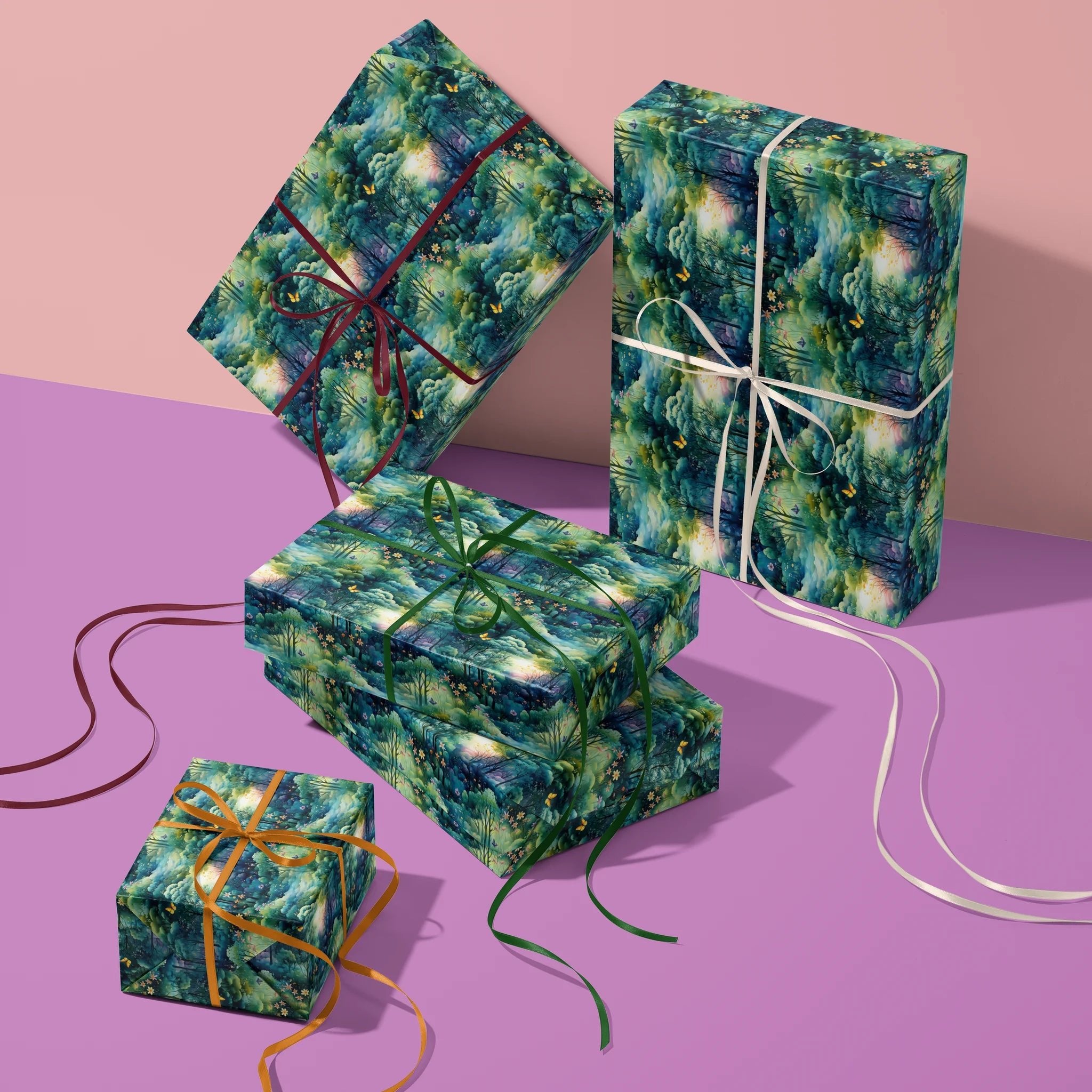 Whispering Woods Of Love Gift Wrapping Paper