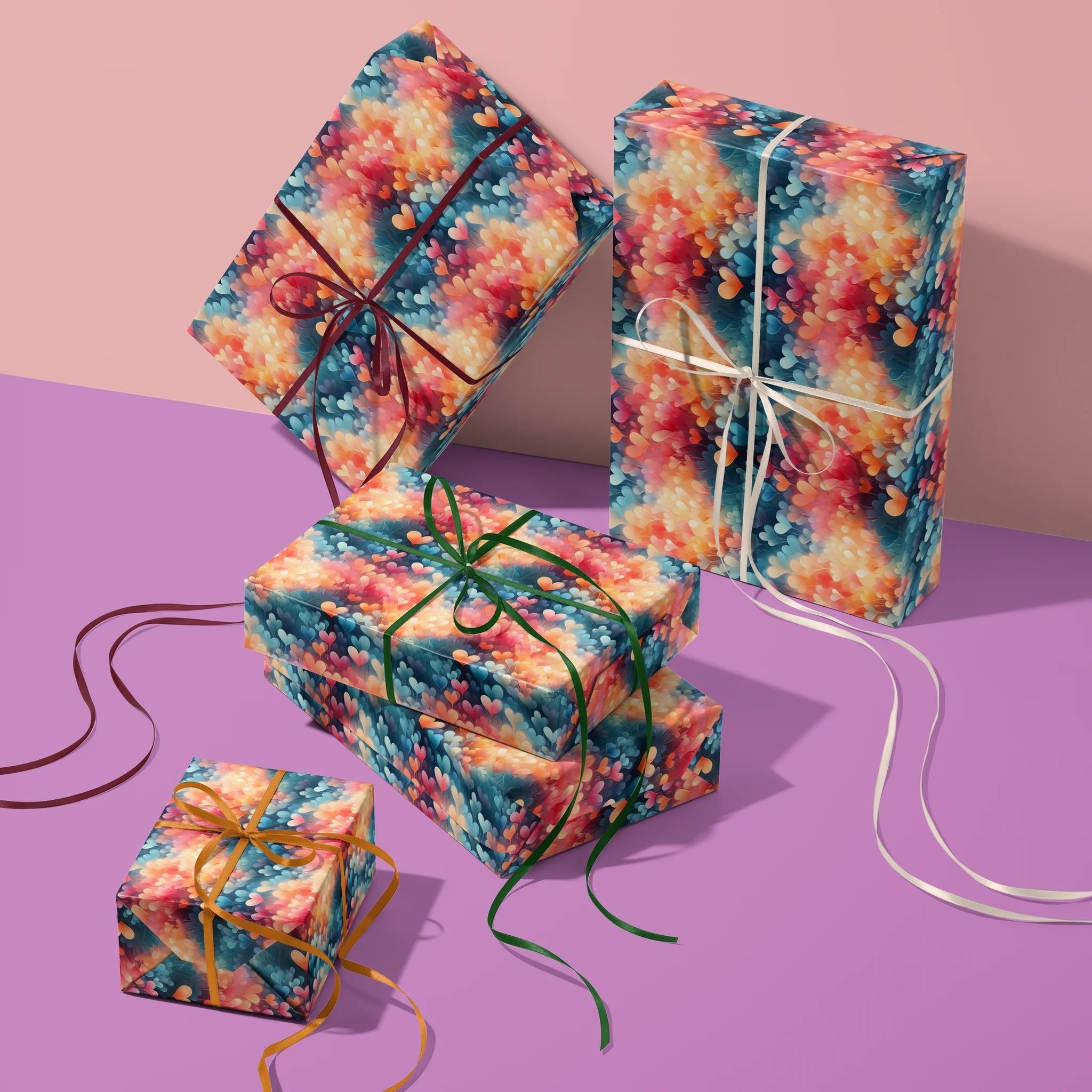 Rising Waves Of Love Gift Wrapping Paper