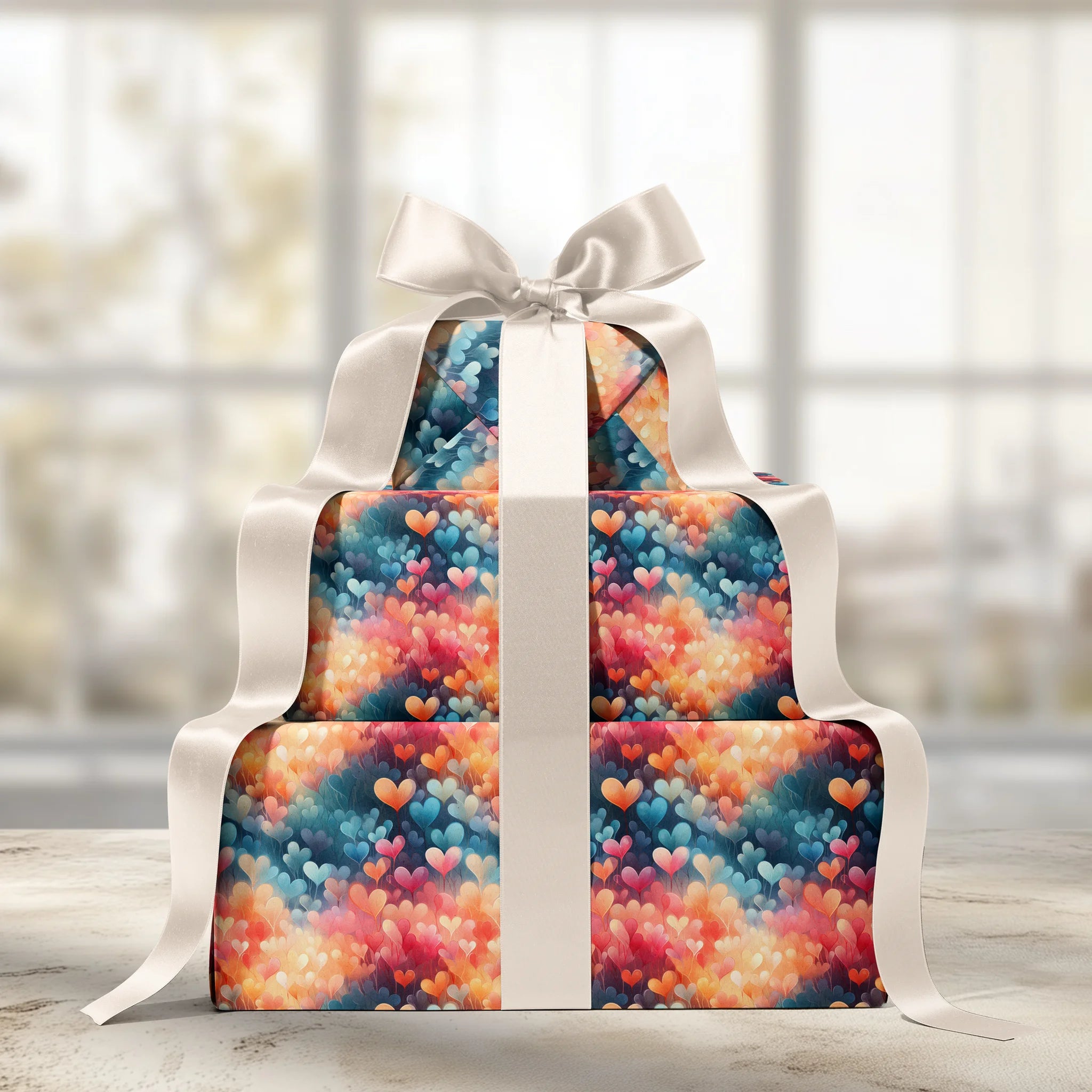 Rising Waves Of Love Gift Wrapping Paper