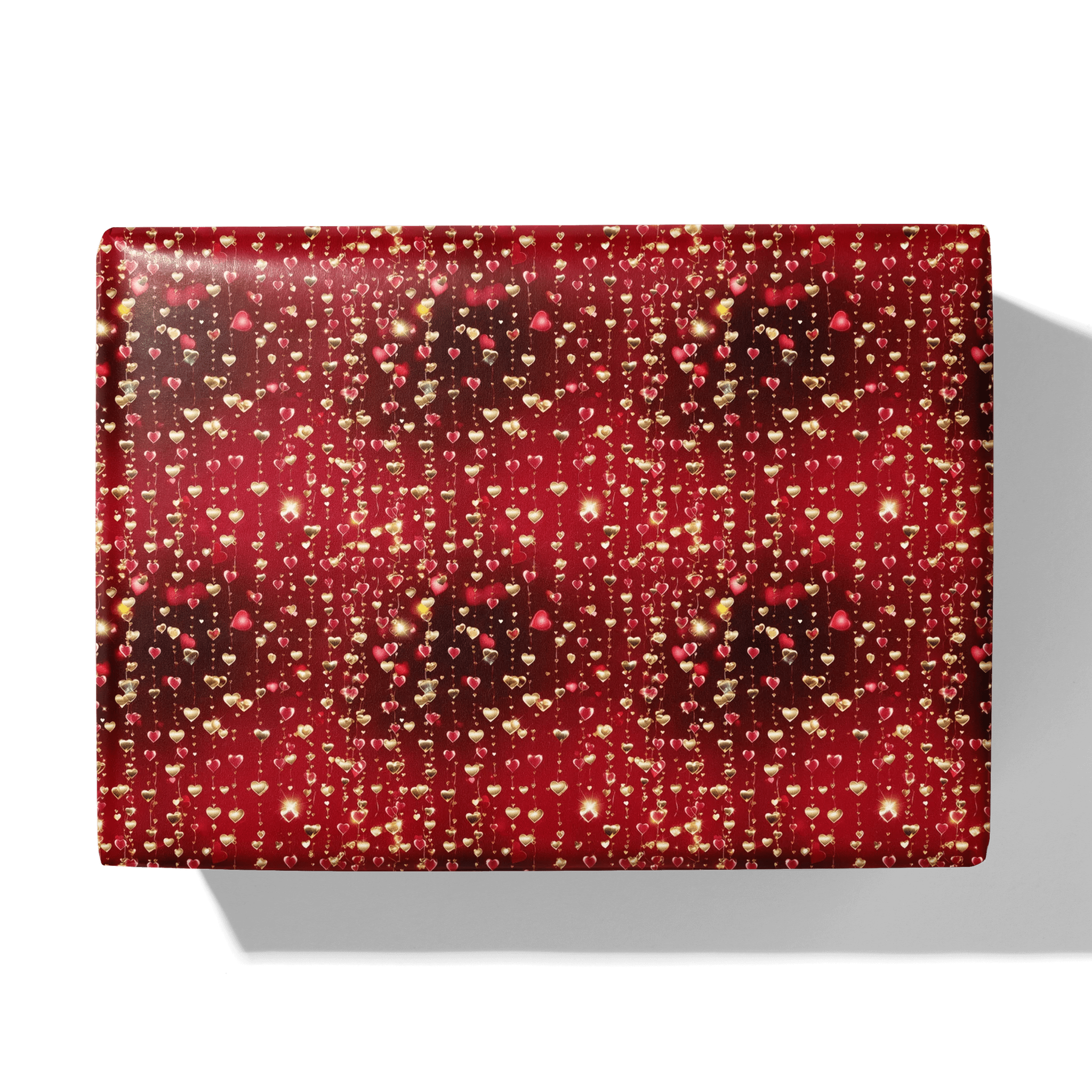 Golden Heartstrings Gift Wrapping Paper