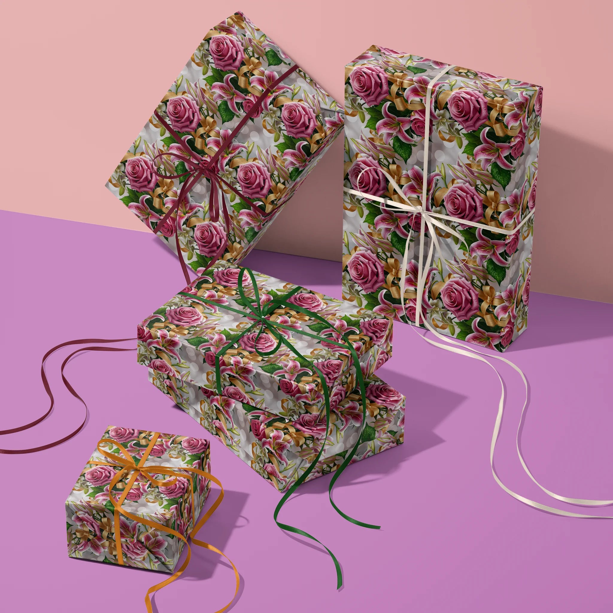 Lily And Rose Symphony Gift Wrapping Paper