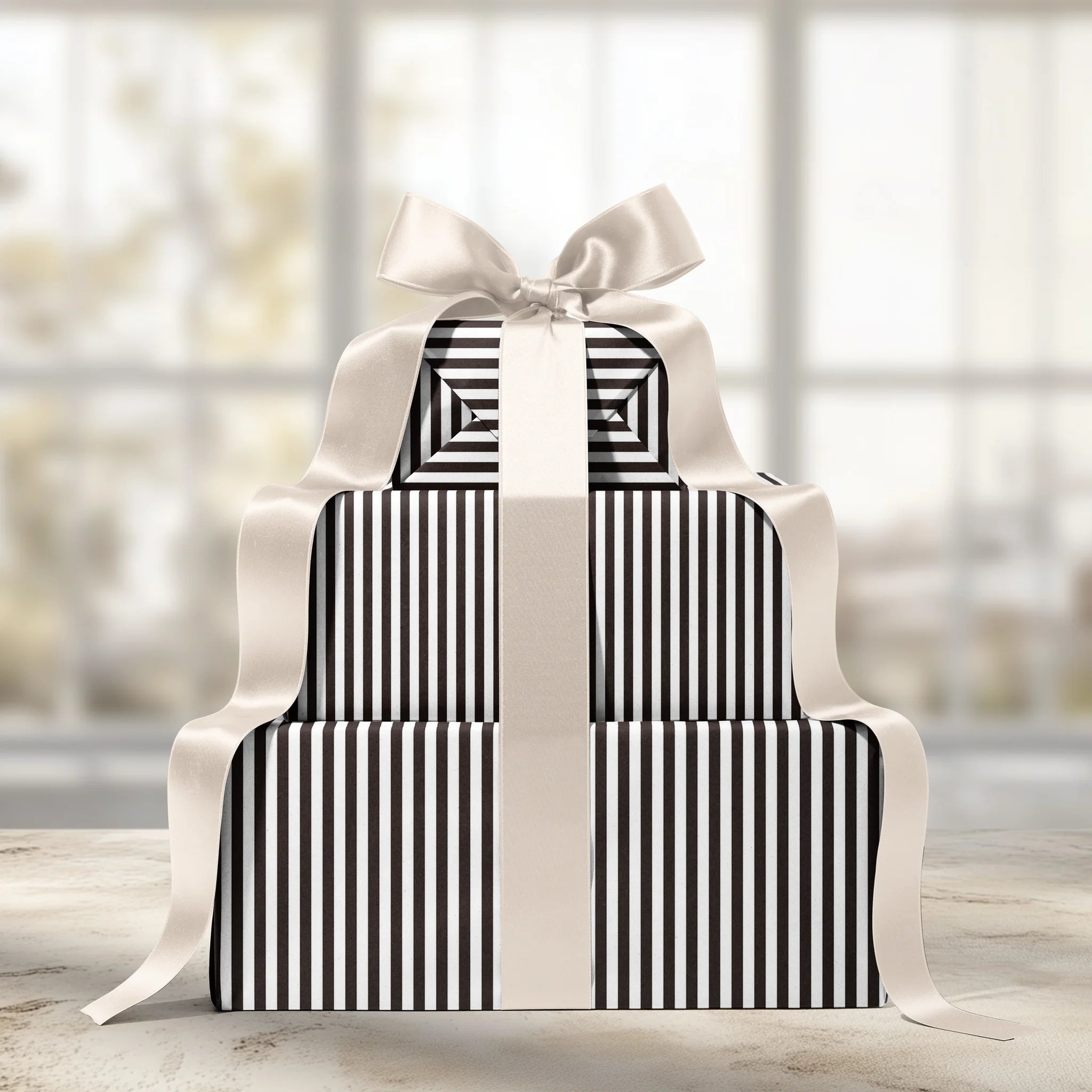 Artful Contrast Gift Wrapping Paper