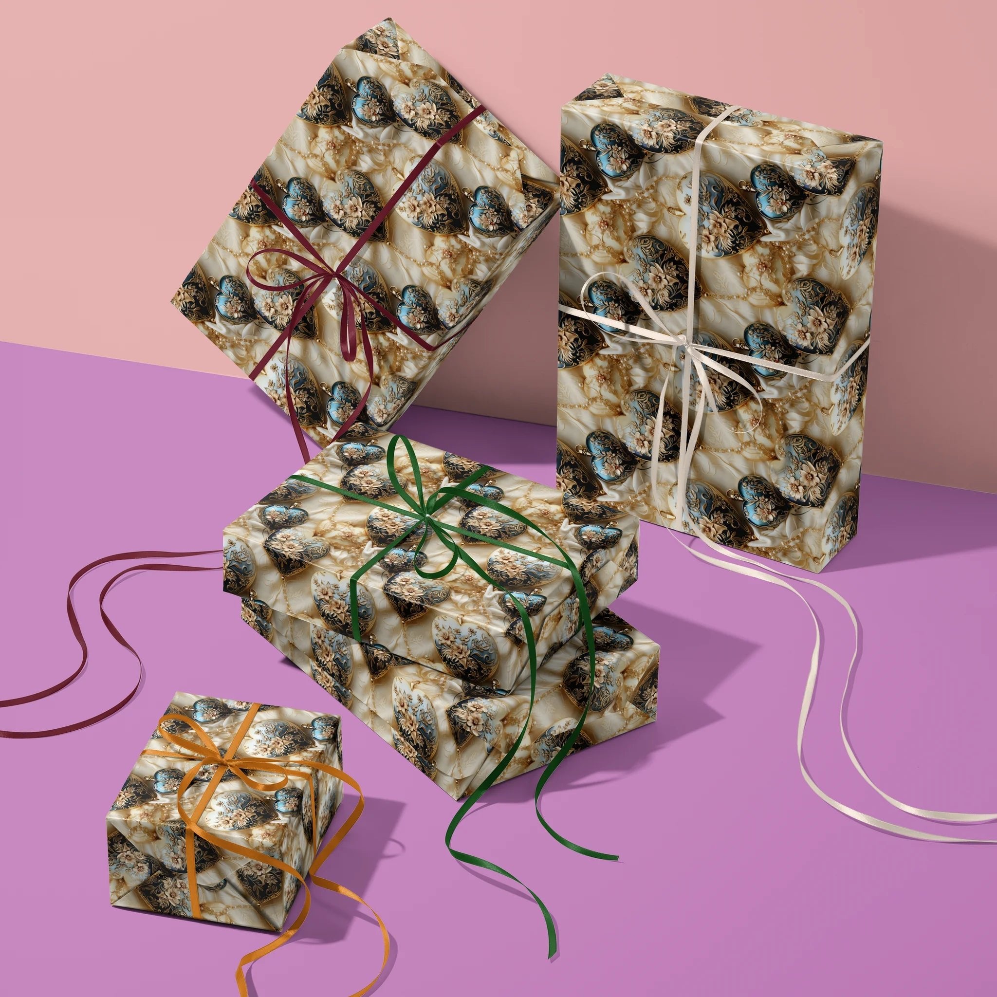 Opulent Love Treasures Gift Wrapping Paper