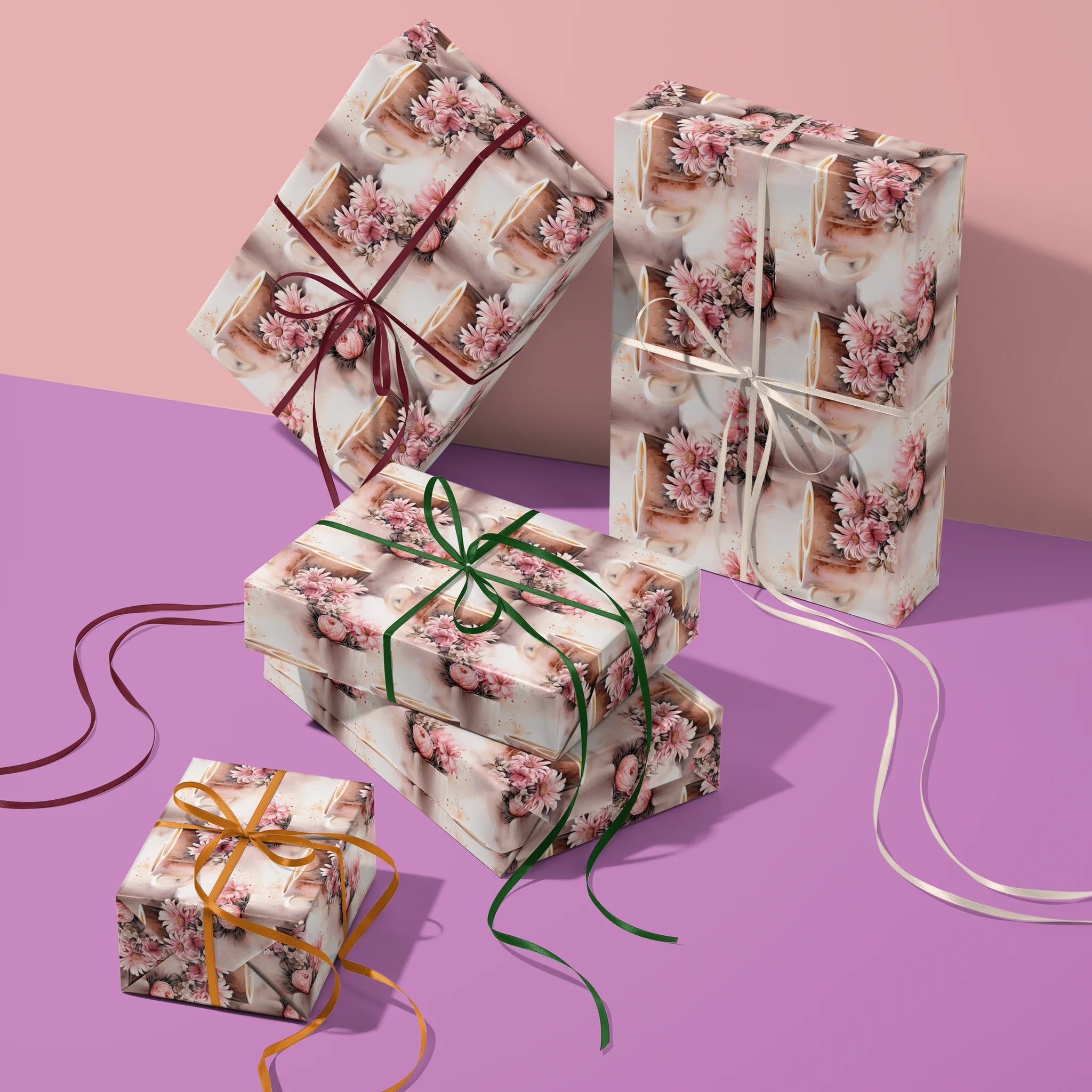 Morning Love Mug Gift Wrapping Paper