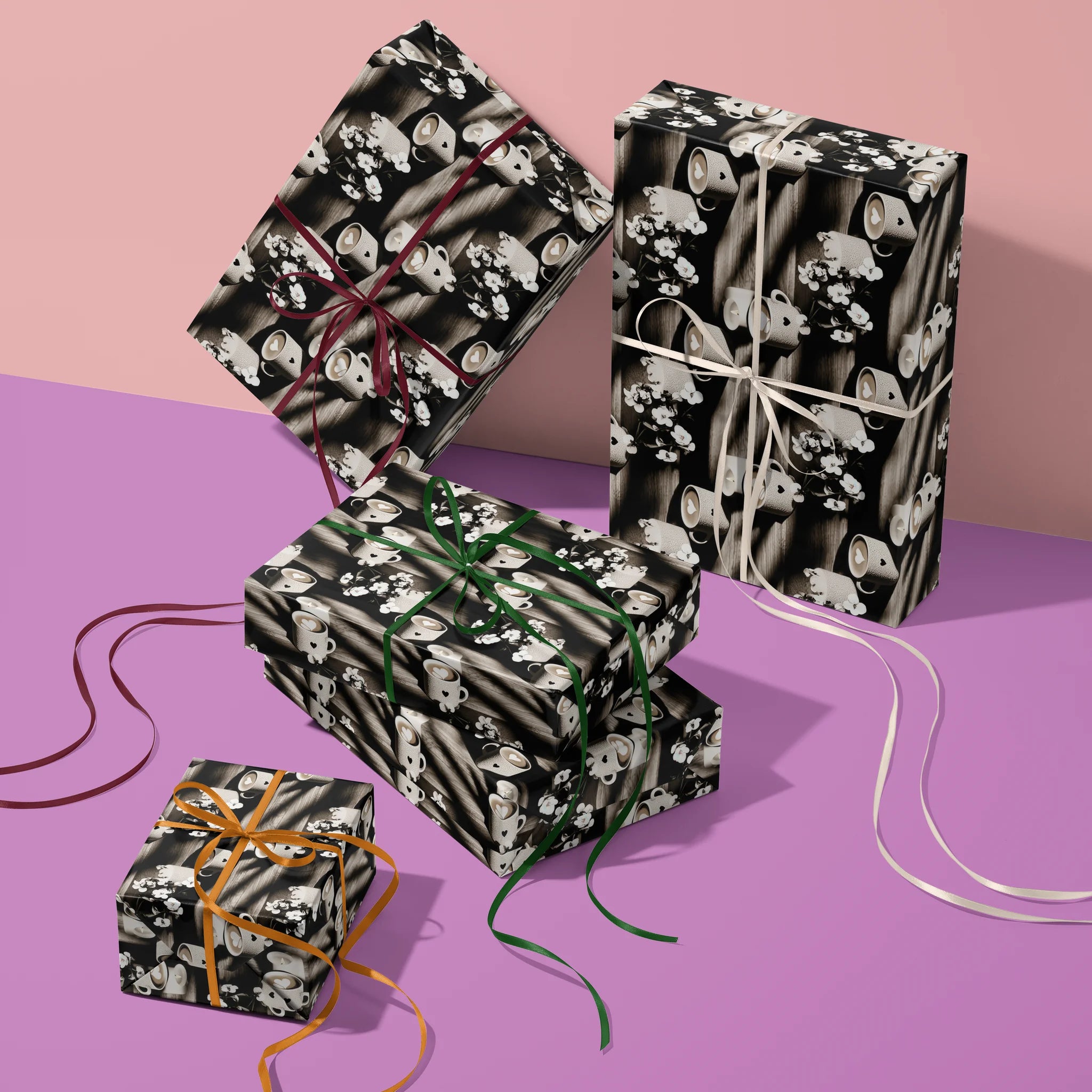 Heartfelt Brew Gift Wrapping Paper