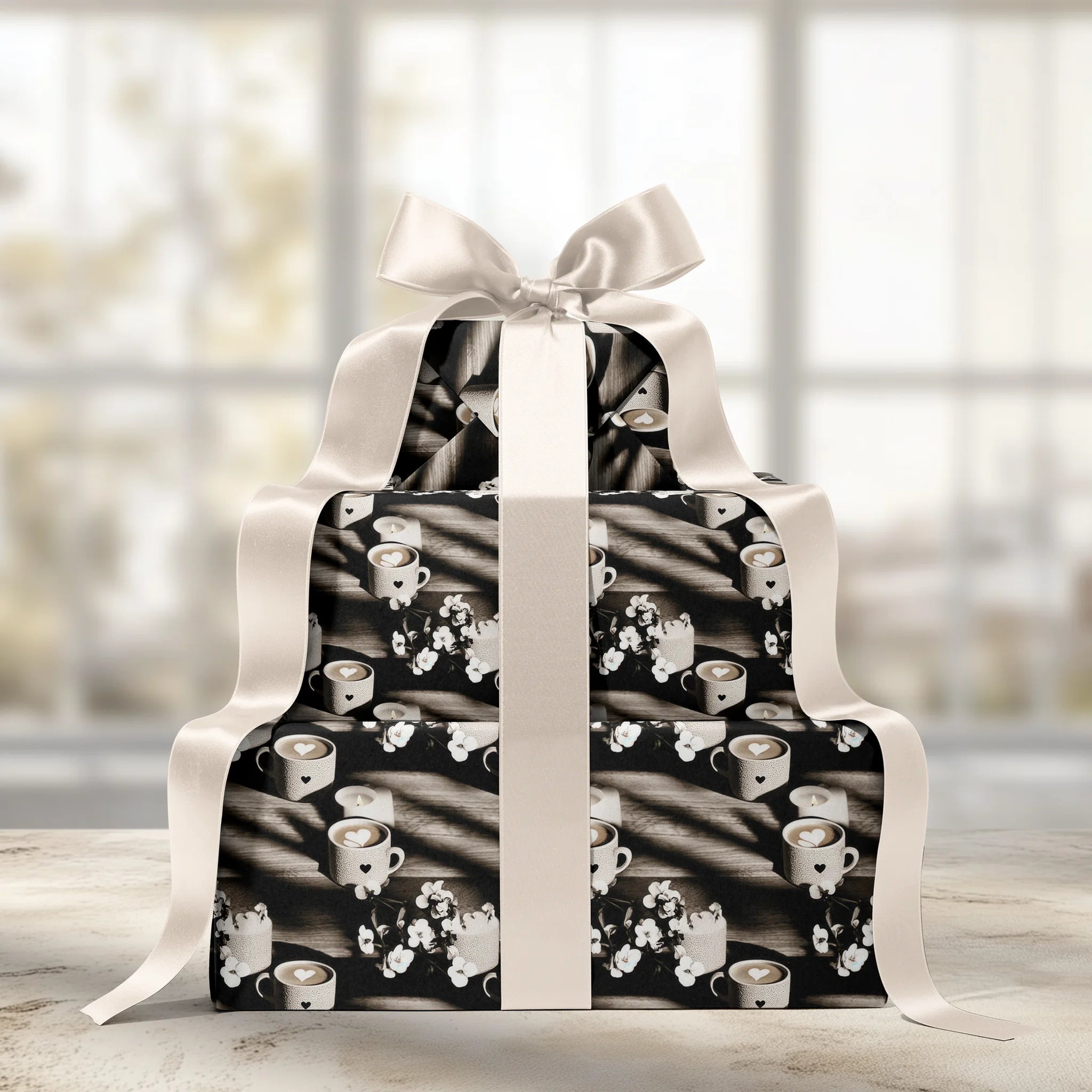 Heartfelt Brew Gift Wrapping Paper