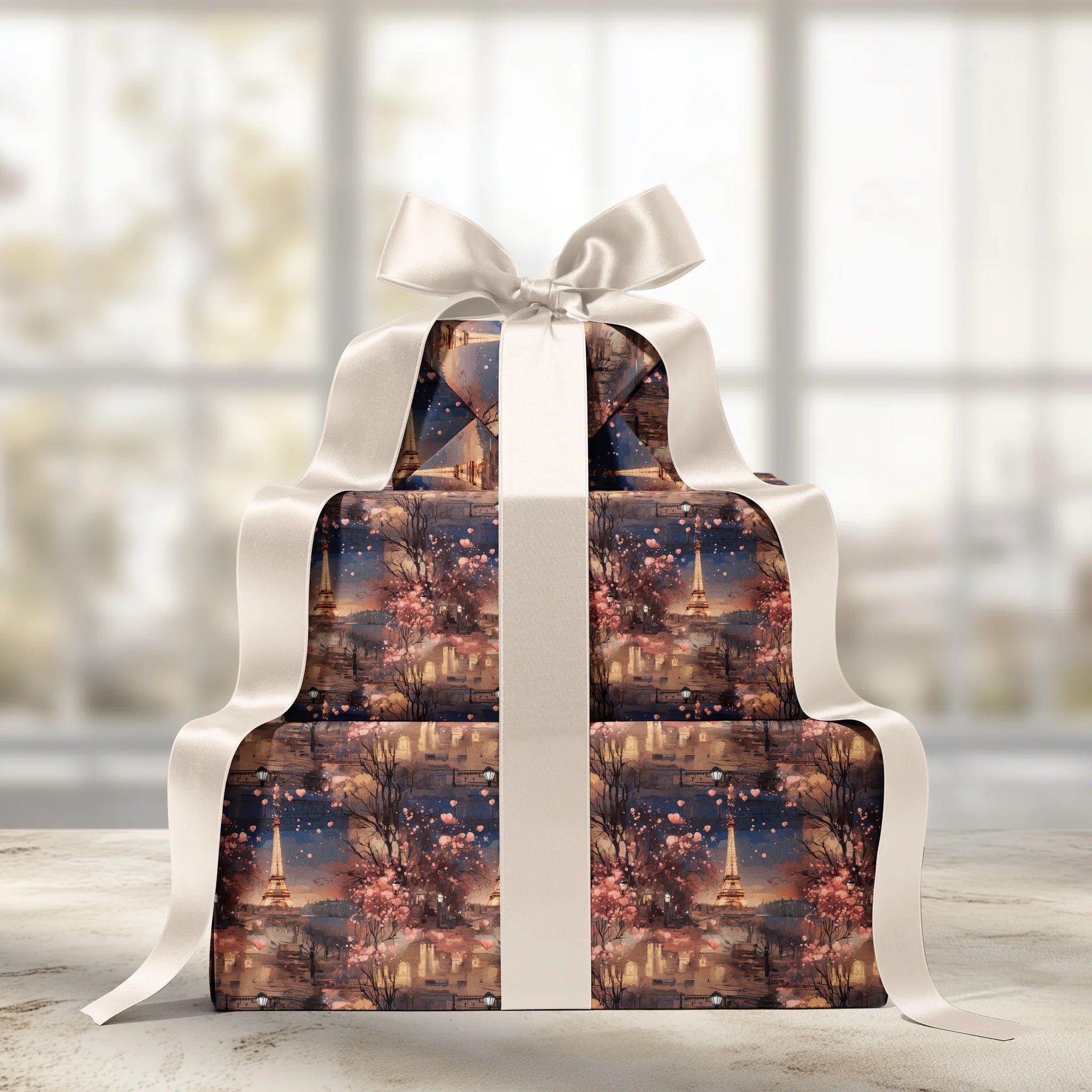 Eiffel’s Heartbeat Gift Wrapping Paper