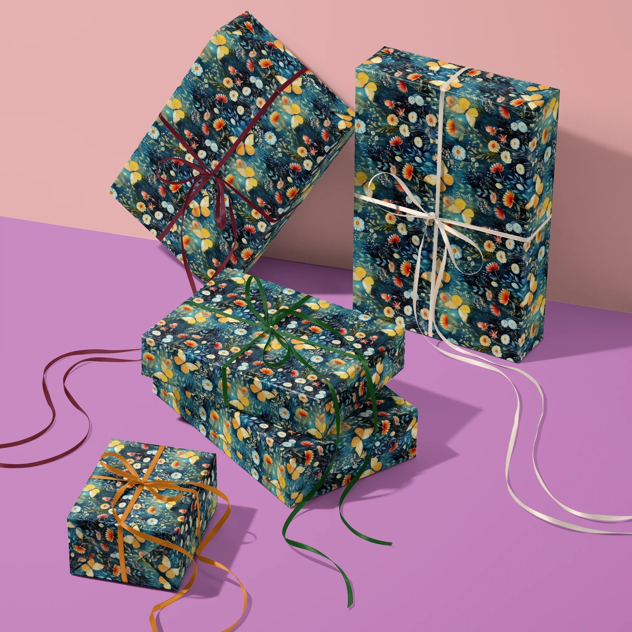 Butterfly Love Story Gift Wrapping Paper
