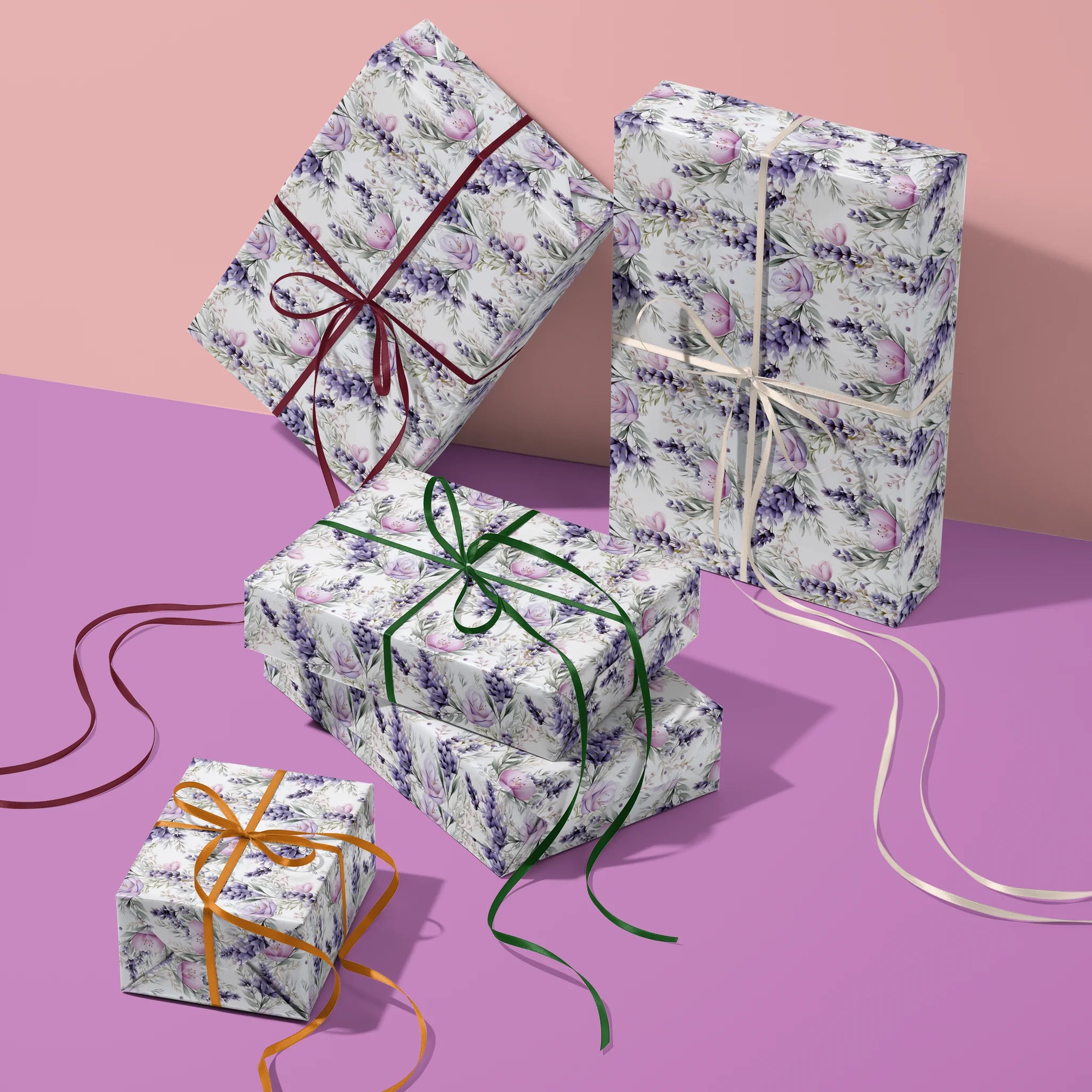 Lavender Bloom Gift Wrapping Paper