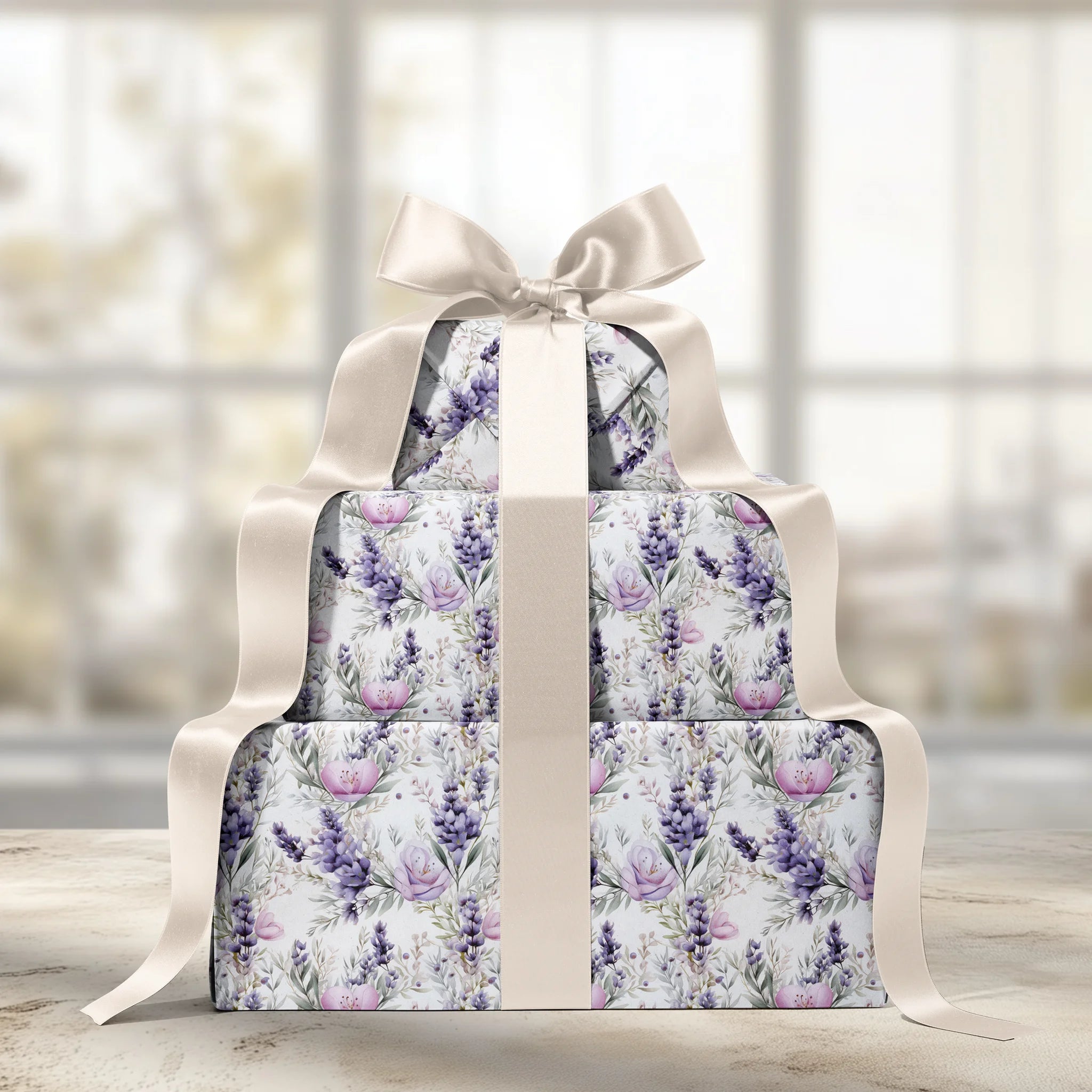 Lavender Bloom Gift Wrapping Paper