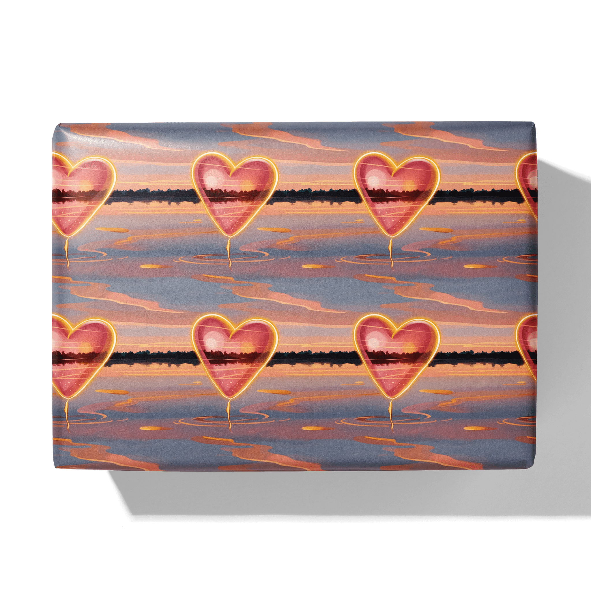 Hearts Across The Horizon Gift Wrapping Paper