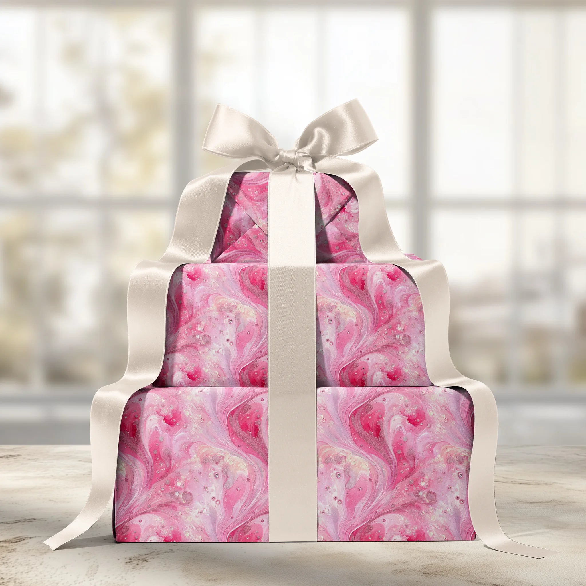 Graceful Curves Gift Wrapping Paper