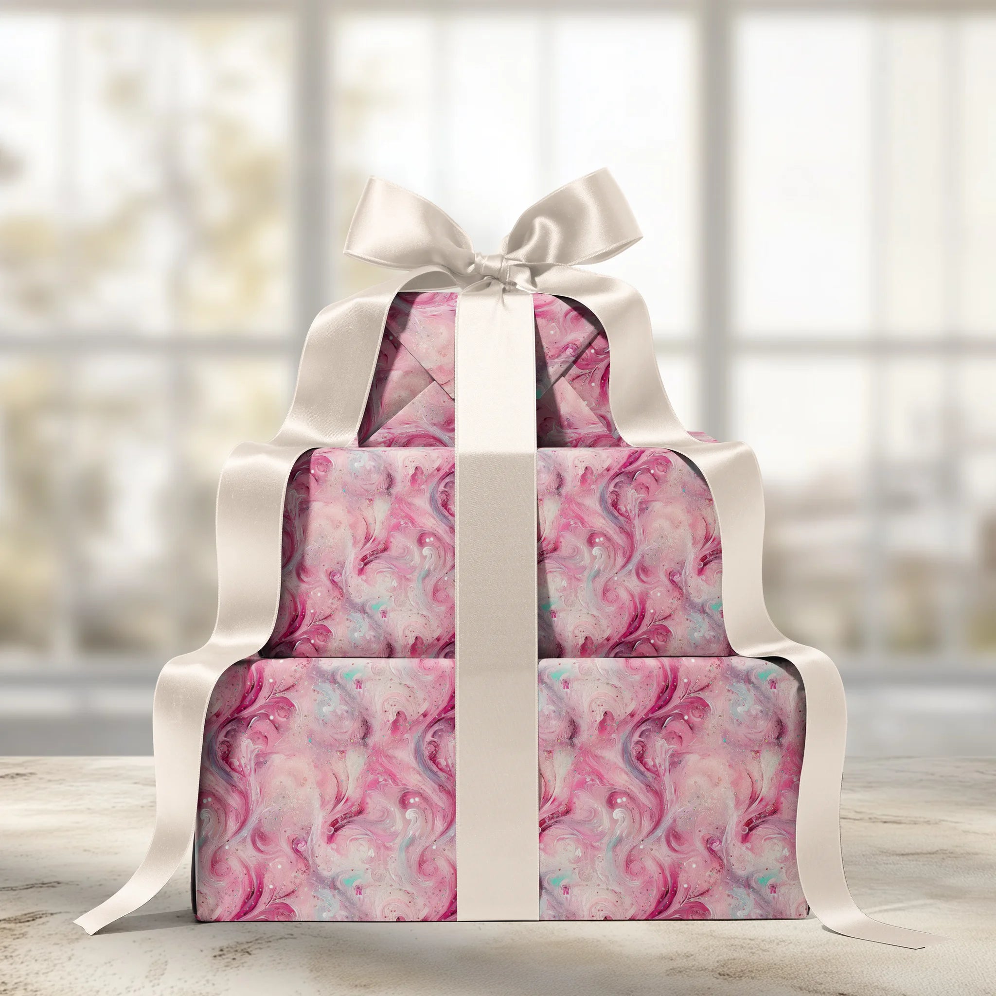 Swirling Jewels Gift Wrapping Paper