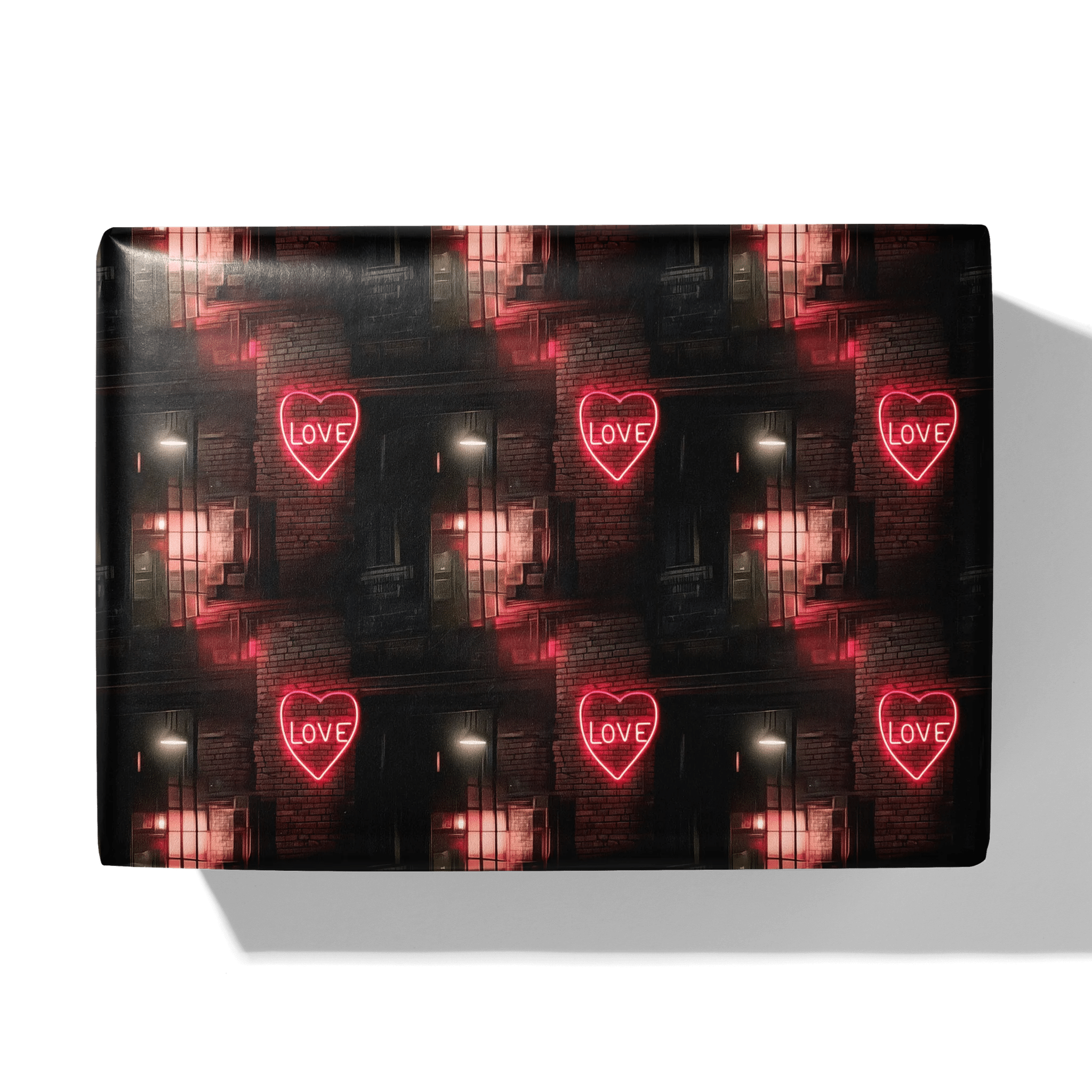 Rustic Neon Love Gift Wrapping Paper