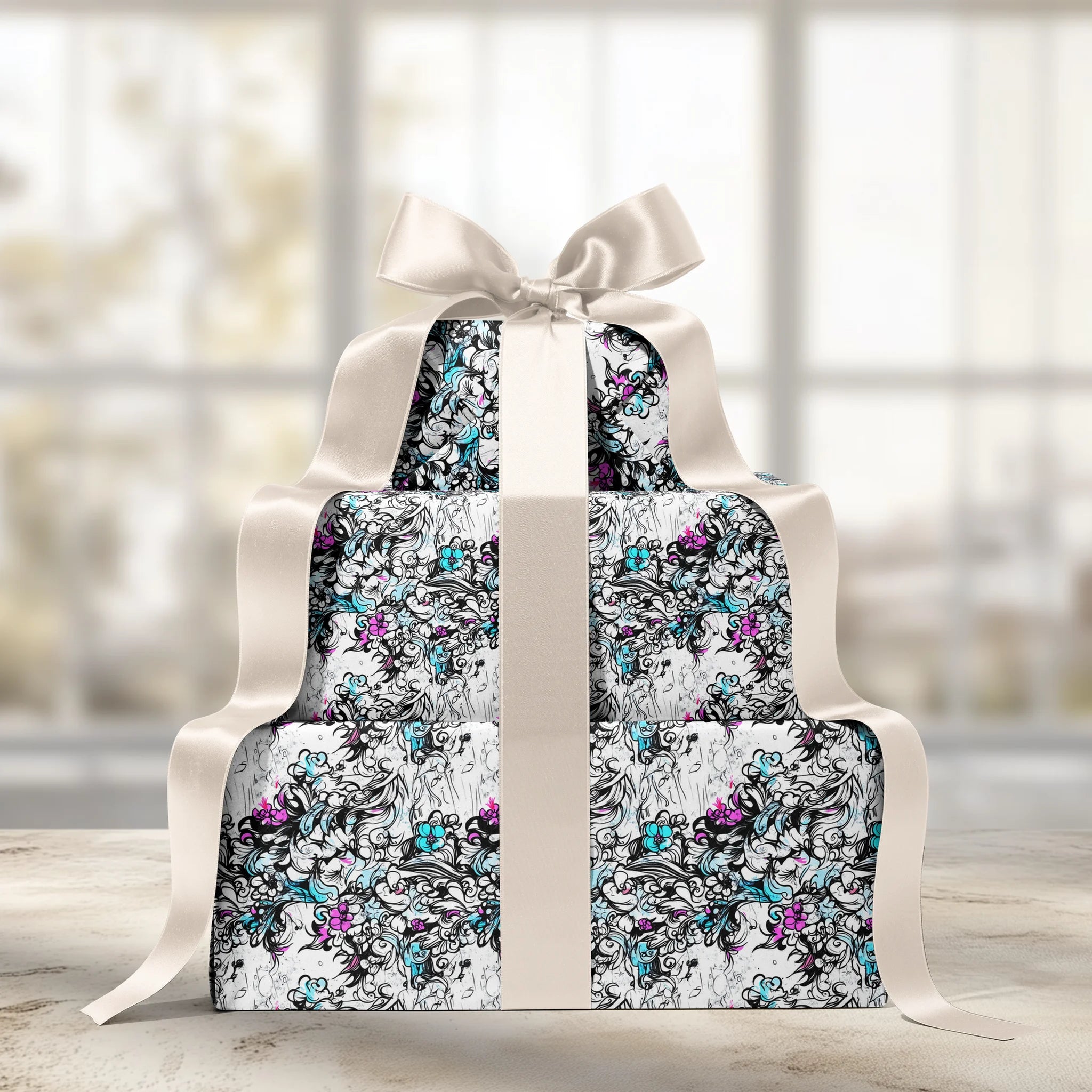 Ink Garden Gift Wrapping Paper