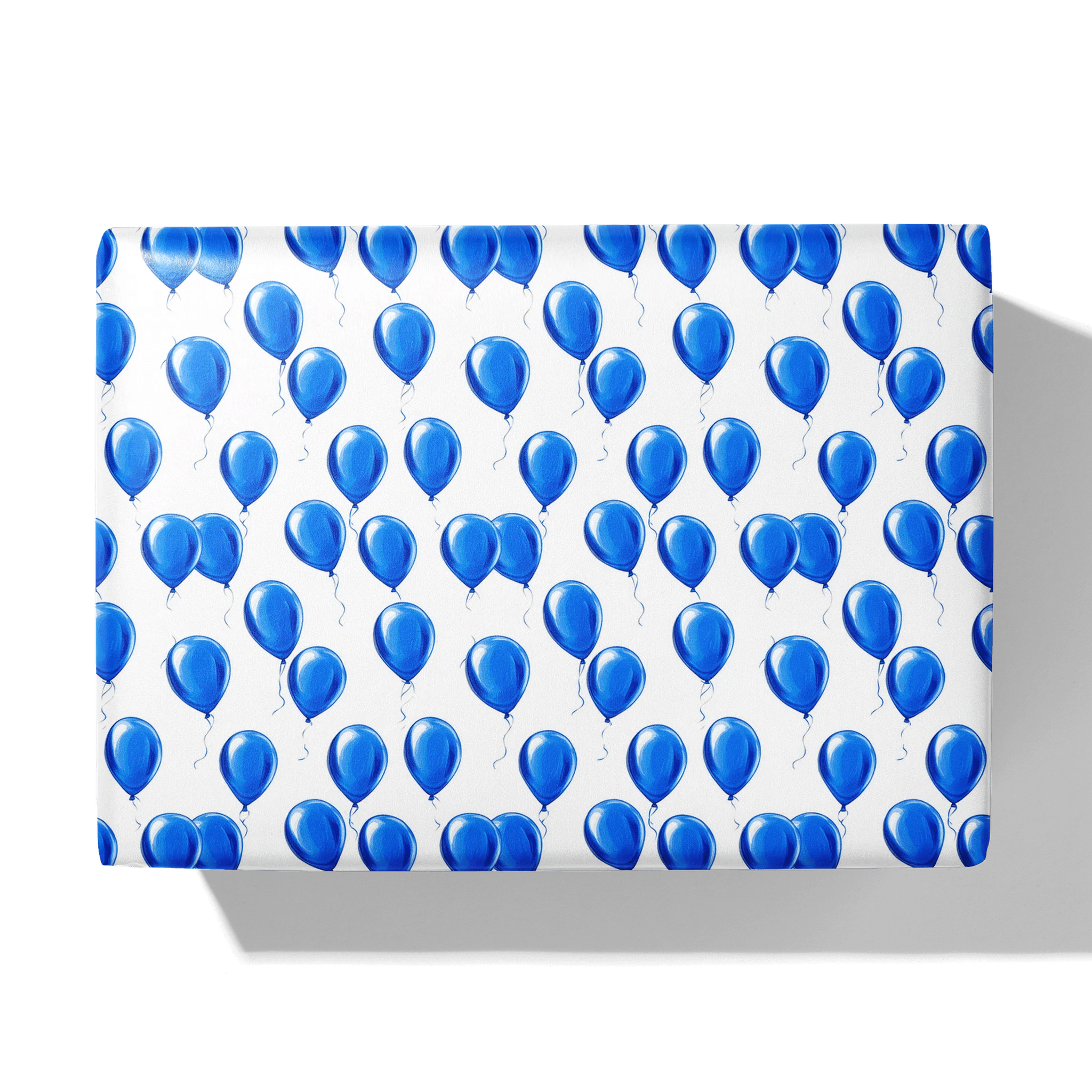 Party Blue Gift Wrapping Paper