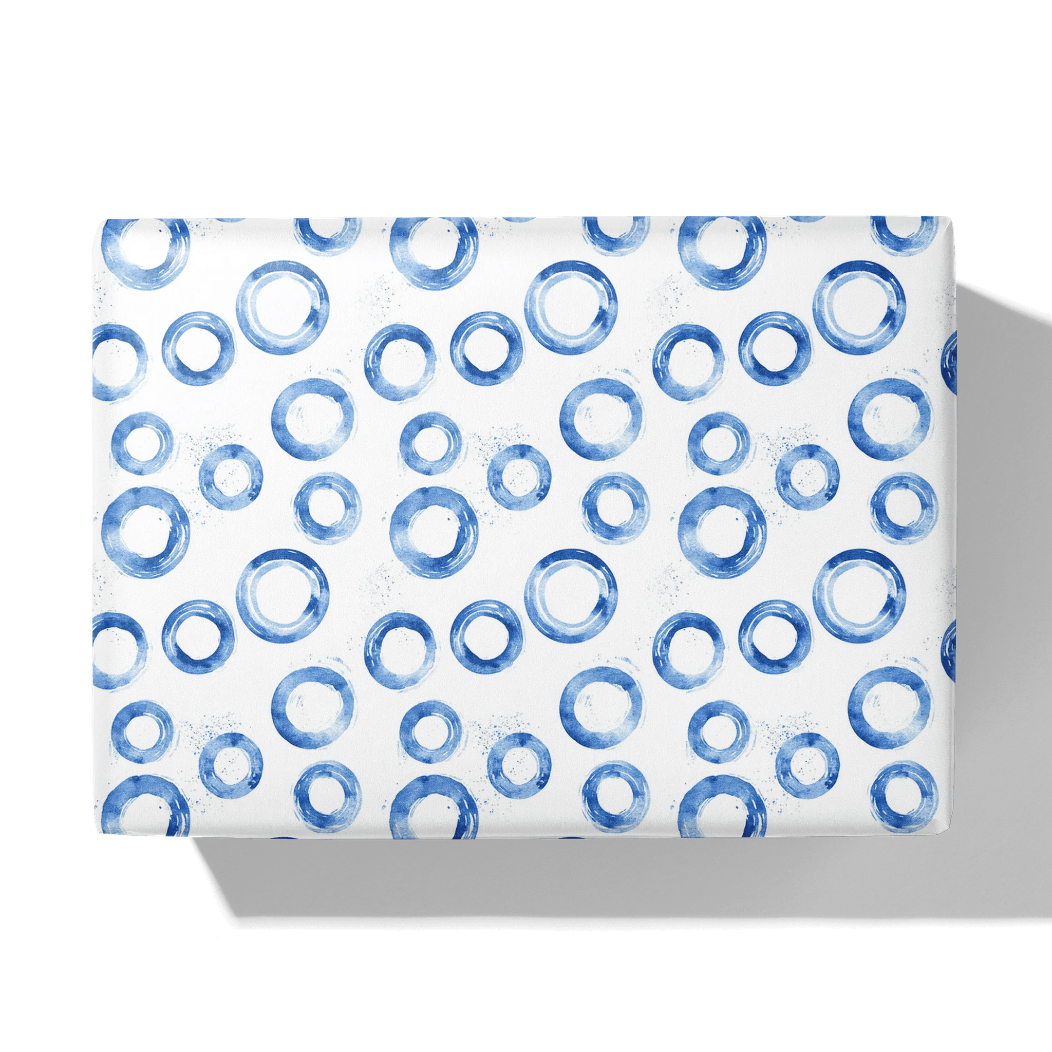 Indigo Splashes Gift Wrapping Paper