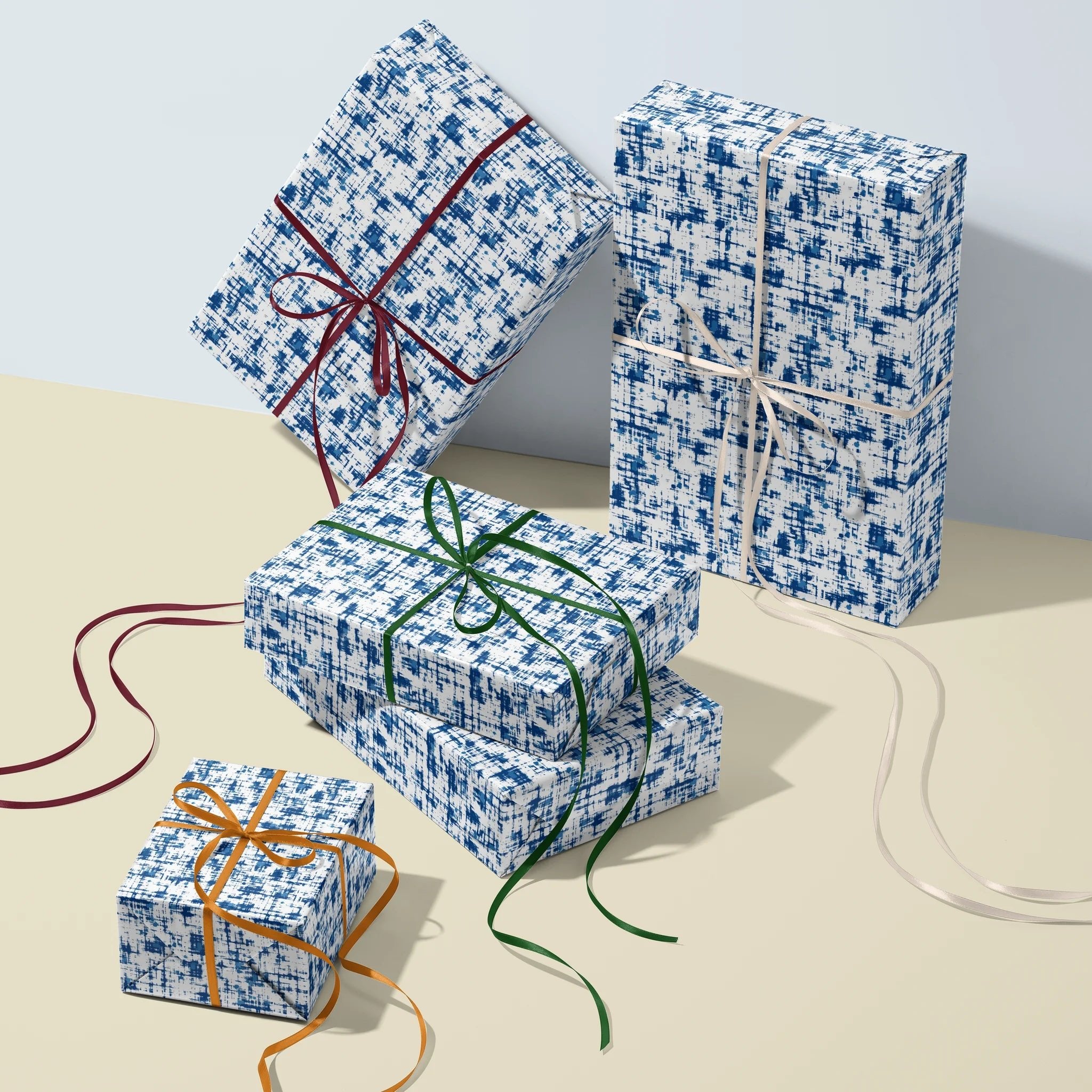 Woven Contrast Gift Wrapping Paper
