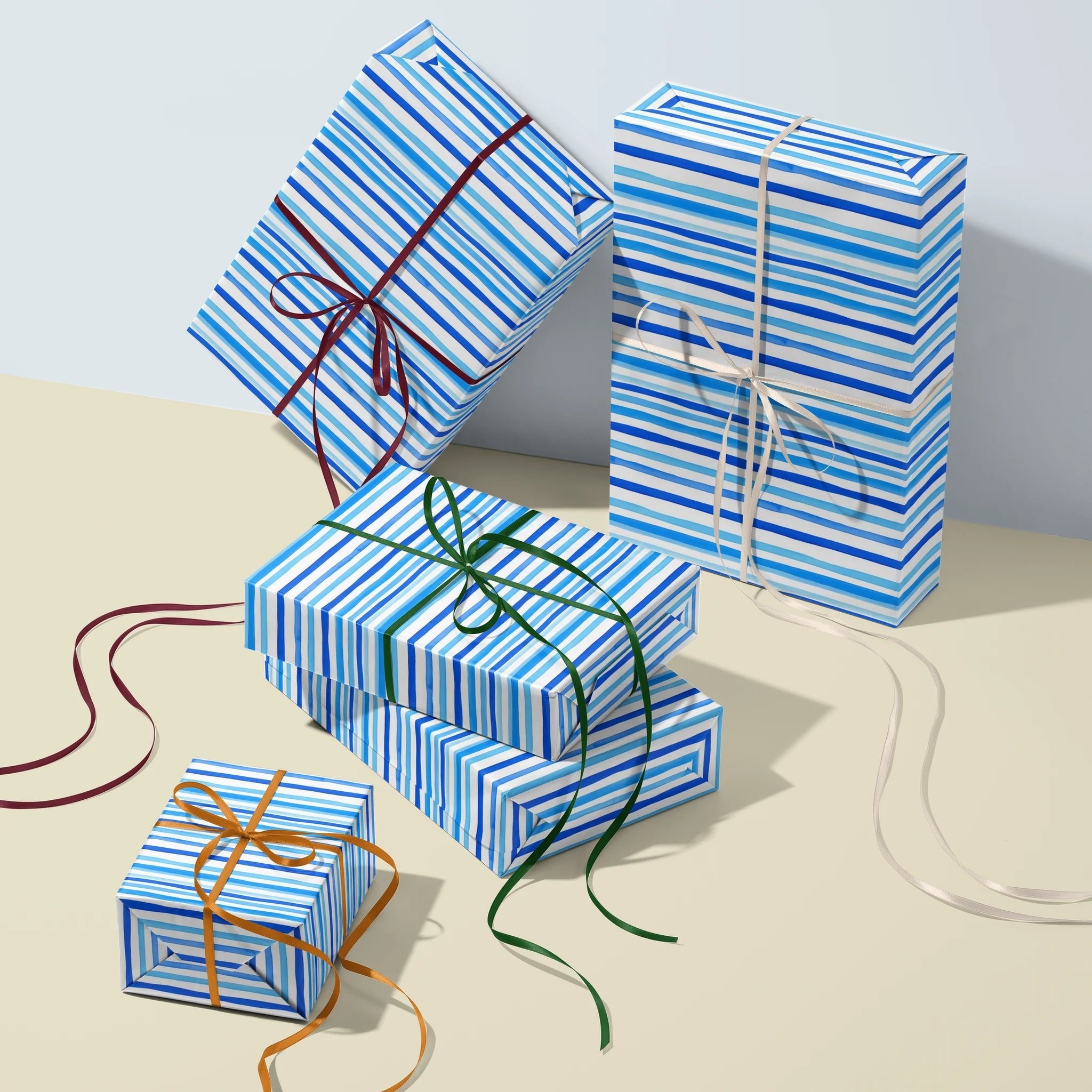 Striped Pathways Gift Wrapping Paper