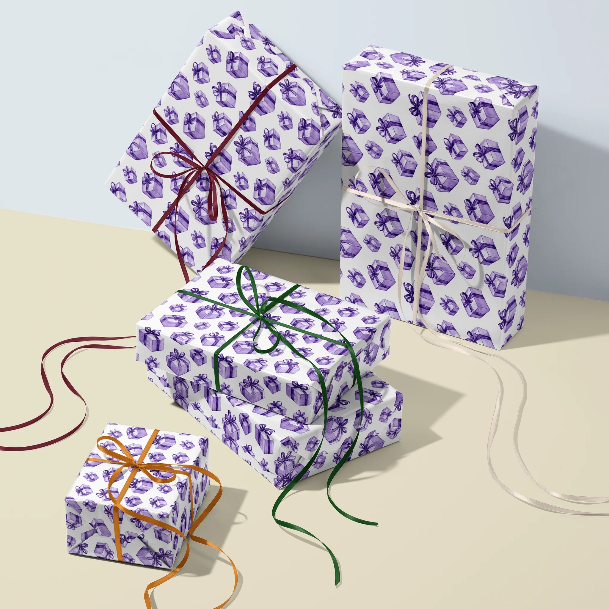 All Boxed Up Gift Wrapping Paper