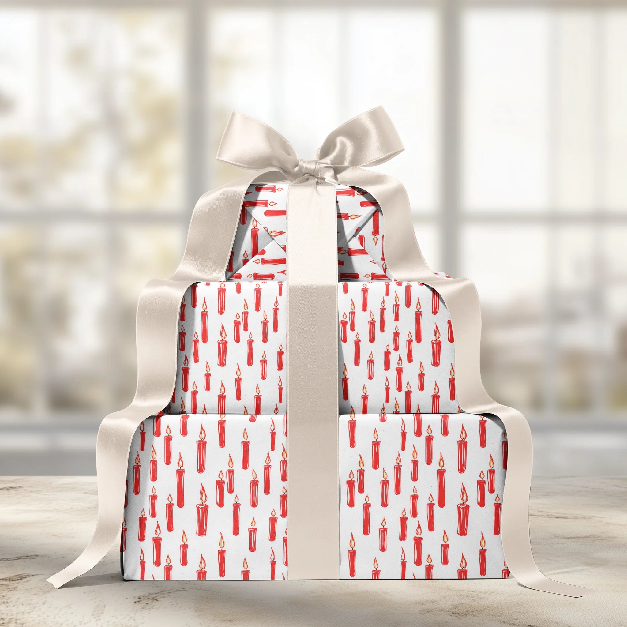 Candlelight Delight Gift Wrapping Paper
