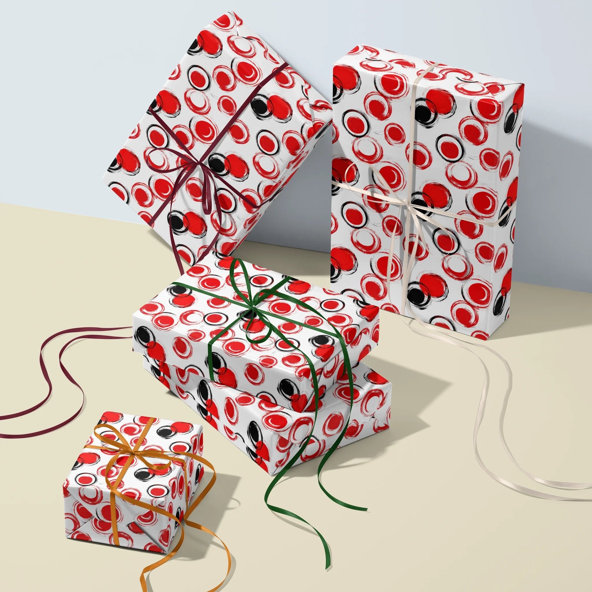 Art In Circles Gift Wrapping Paper