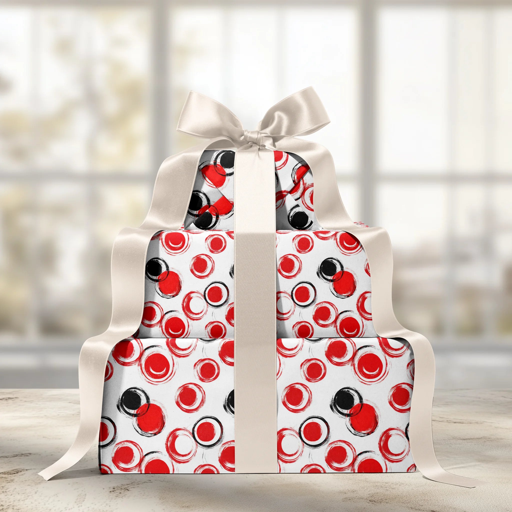 Art In Circles Gift Wrapping Paper