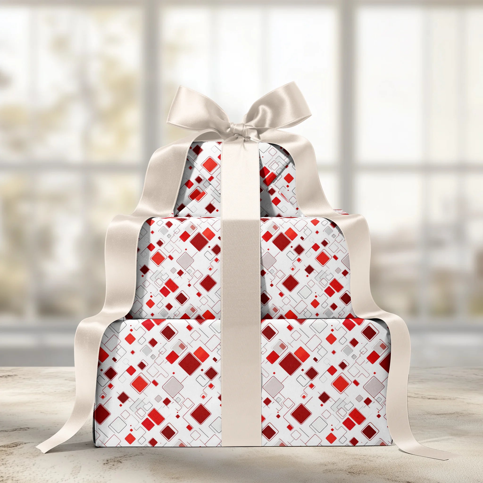 Boxed In With Love Gift Wrapping Paper